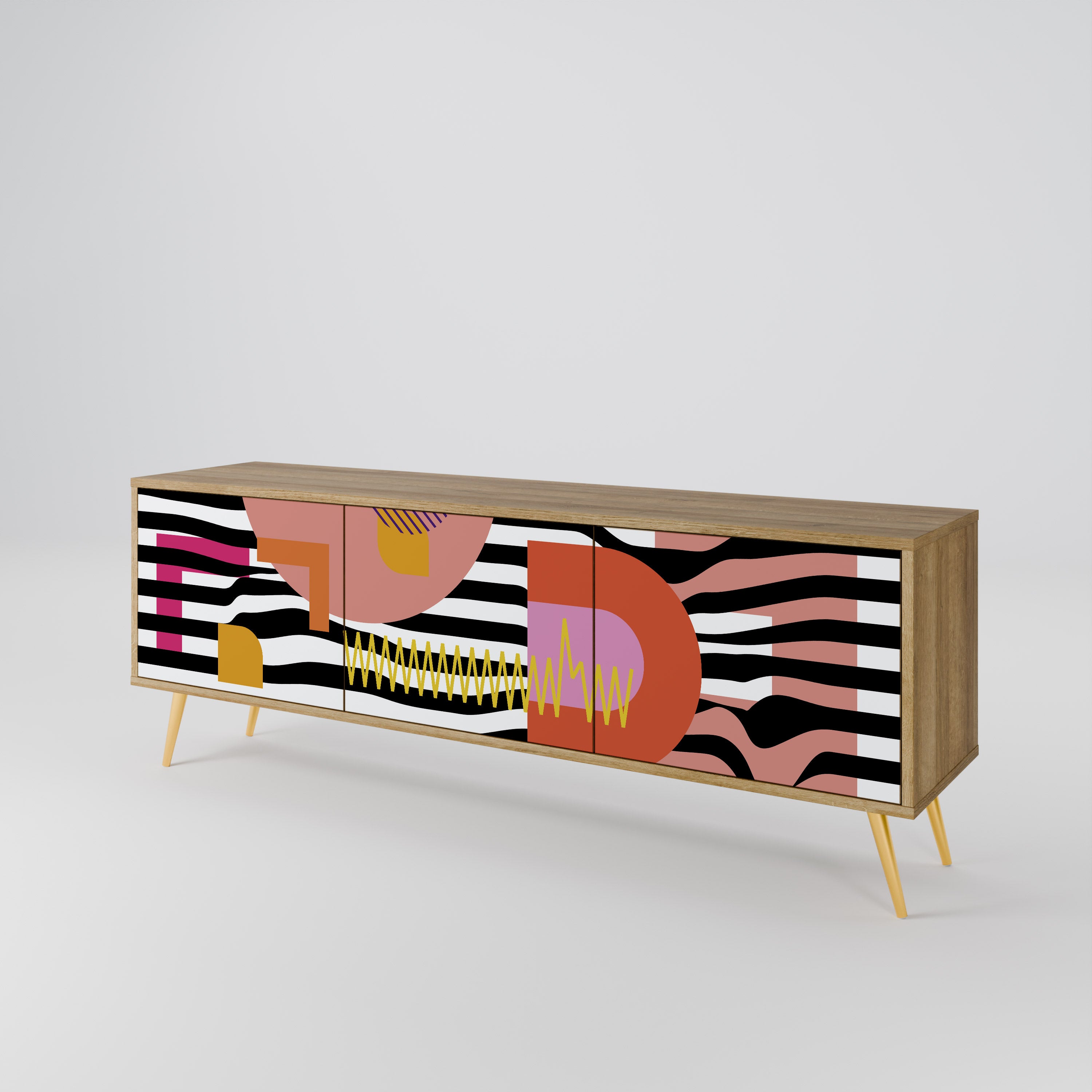 CHROMATIC ABSTRACT Mueble de TV de 3 Puertas