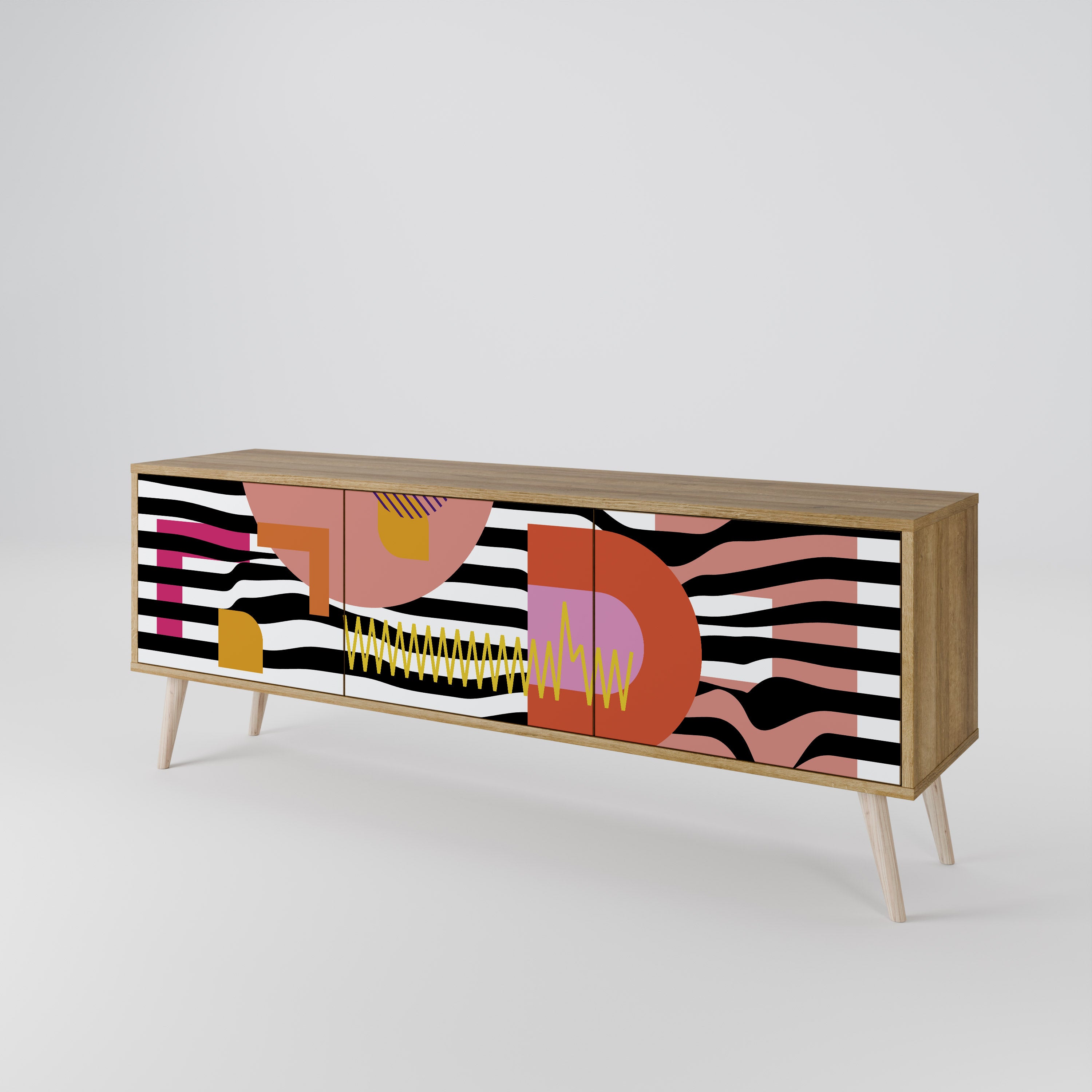 CHROMATIC ABSTRACT Mueble de TV de 3 Puertas