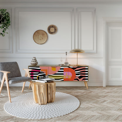 CHROMATIC ABSTRACT Mueble de TV de 3 Puertas