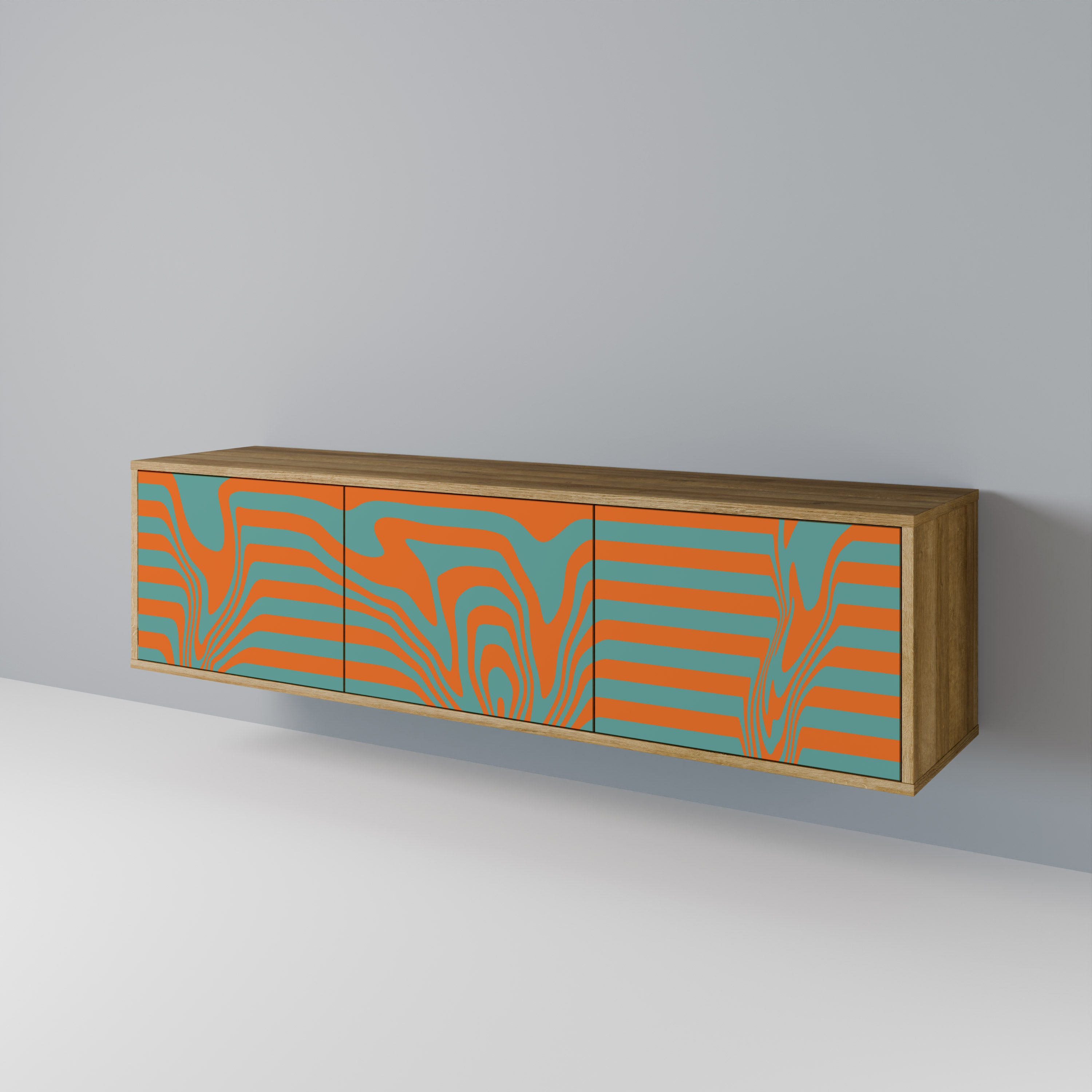 LINE COLLAPSE Mueble de TV de 3 Puertas