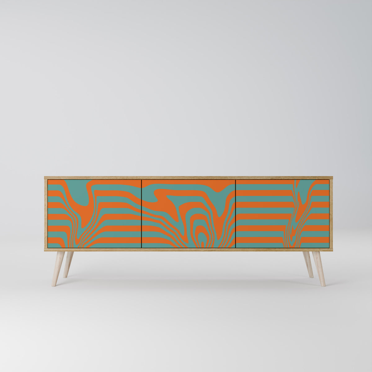 LINE COLLAPSE Mueble de TV de 3 Puertas
