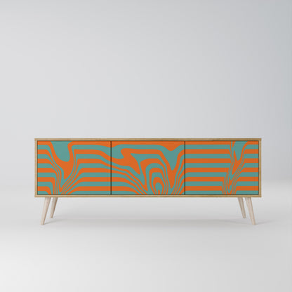 LINE COLLAPSE Mueble de TV de 3 Puertas