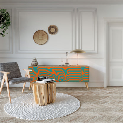 LINE COLLAPSE Mueble de TV de 3 Puertas