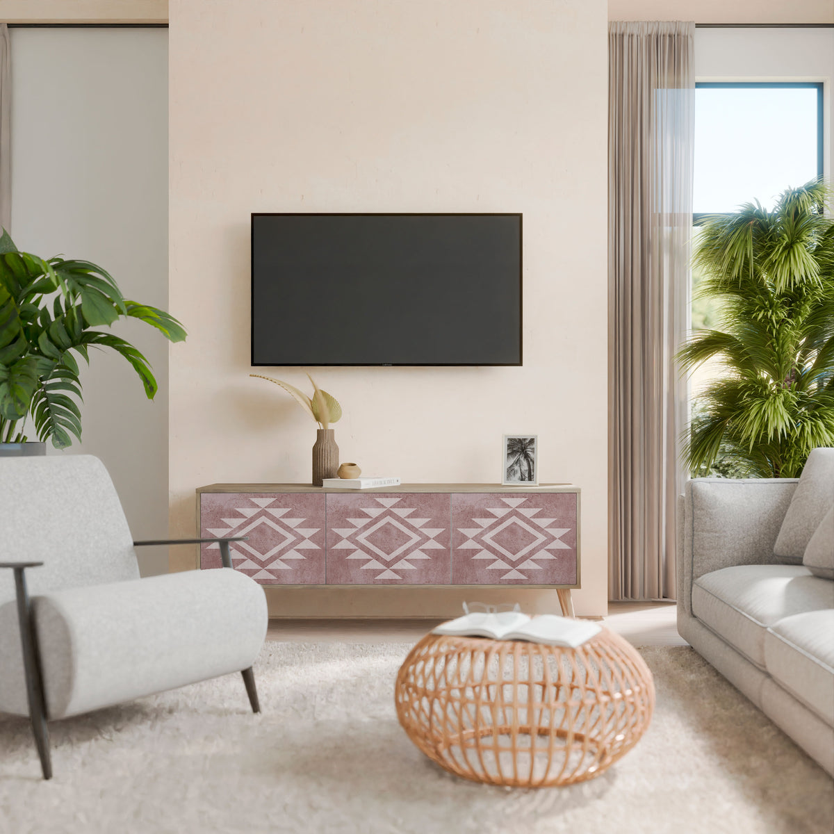 MARVEL MOSAIC Mueble de TV de 3 Puertas