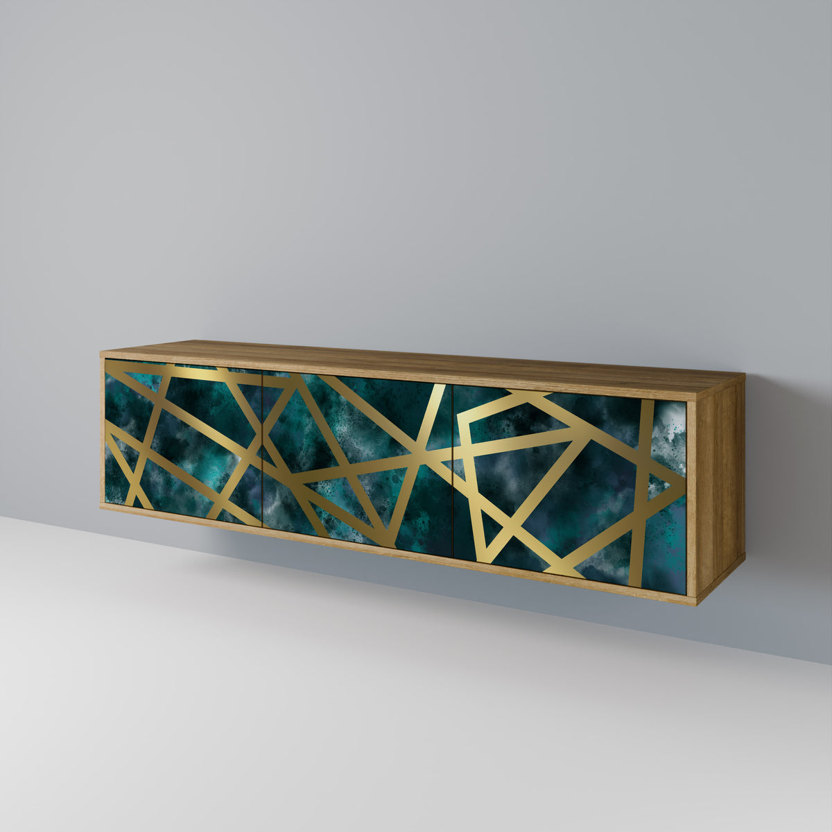 THE LABYRINTH OF GOLD 3-Door TV Cabinet