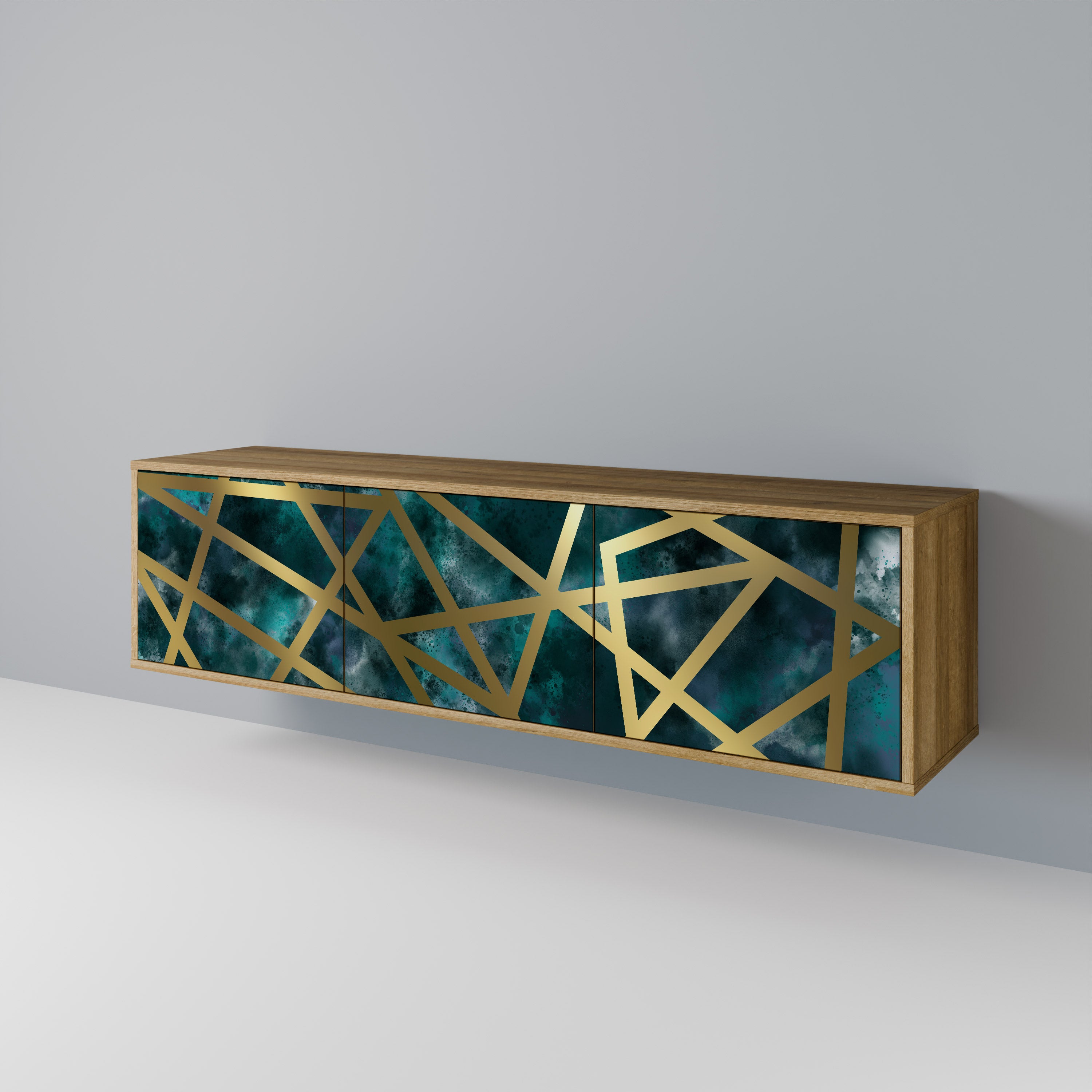 THE LABYRINTH OF GOLD Mueble de TV de 3 Puertas