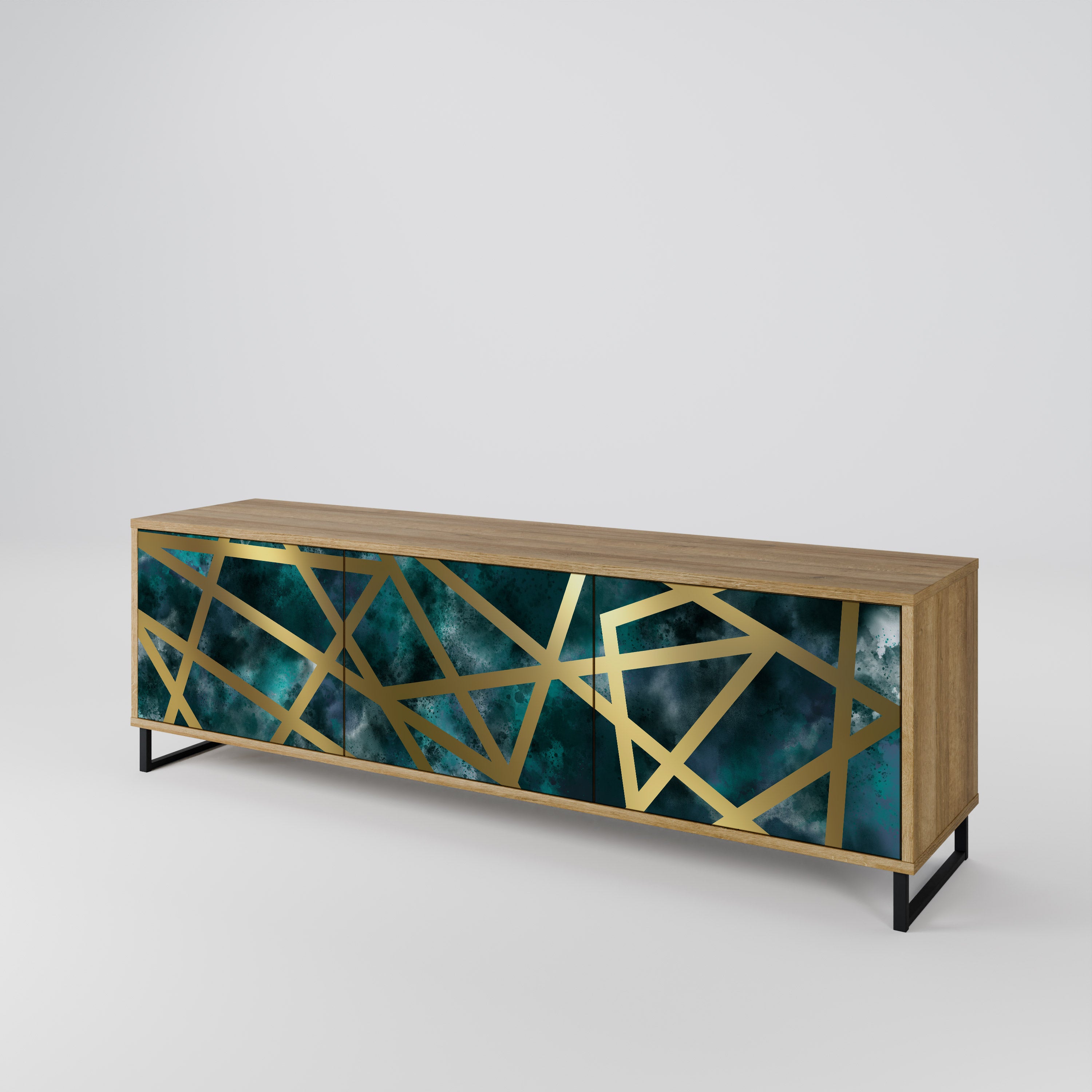 THE LABYRINTH OF GOLD Mueble de TV de 3 Puertas