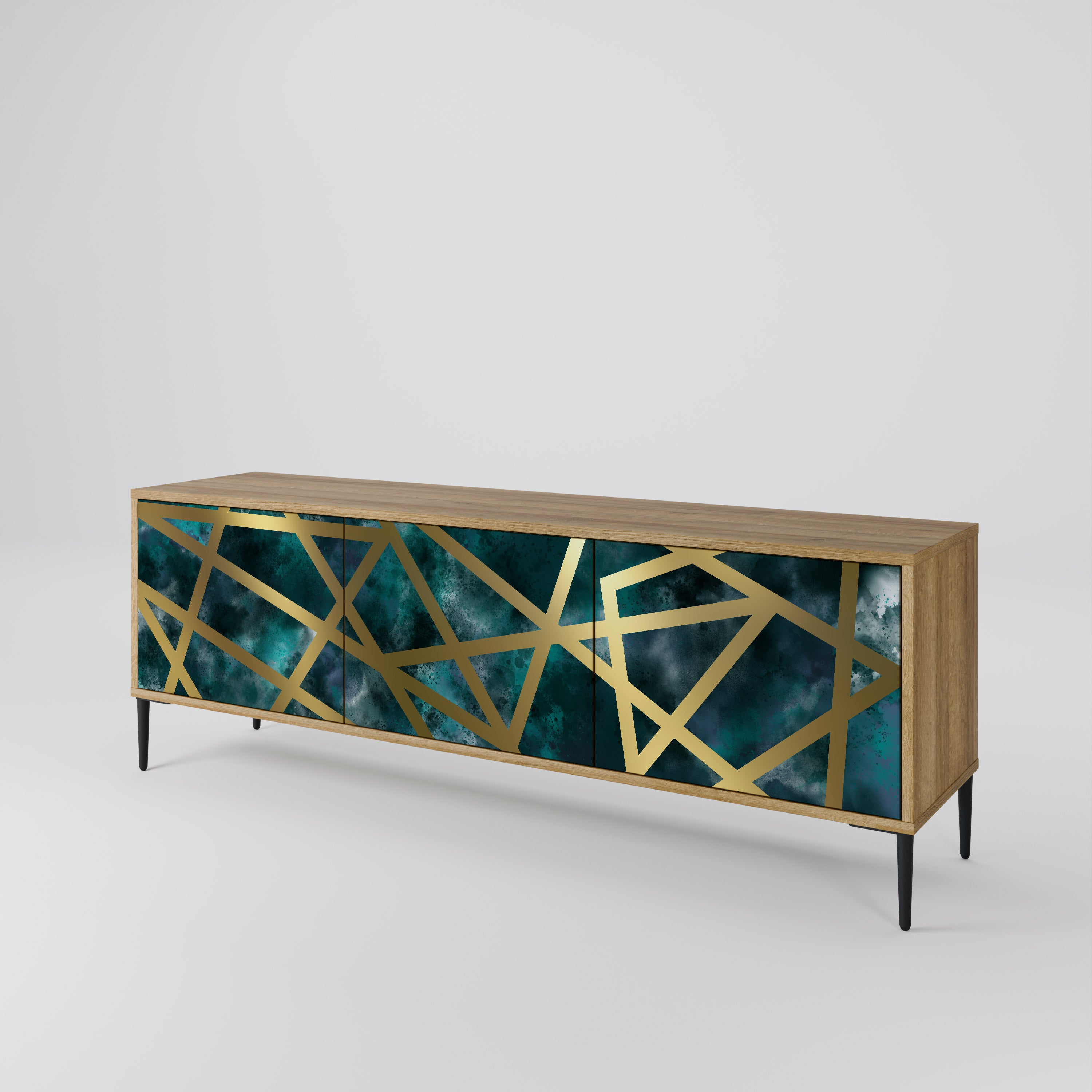 THE LABYRINTH OF GOLD Mueble de TV de 3 Puertas