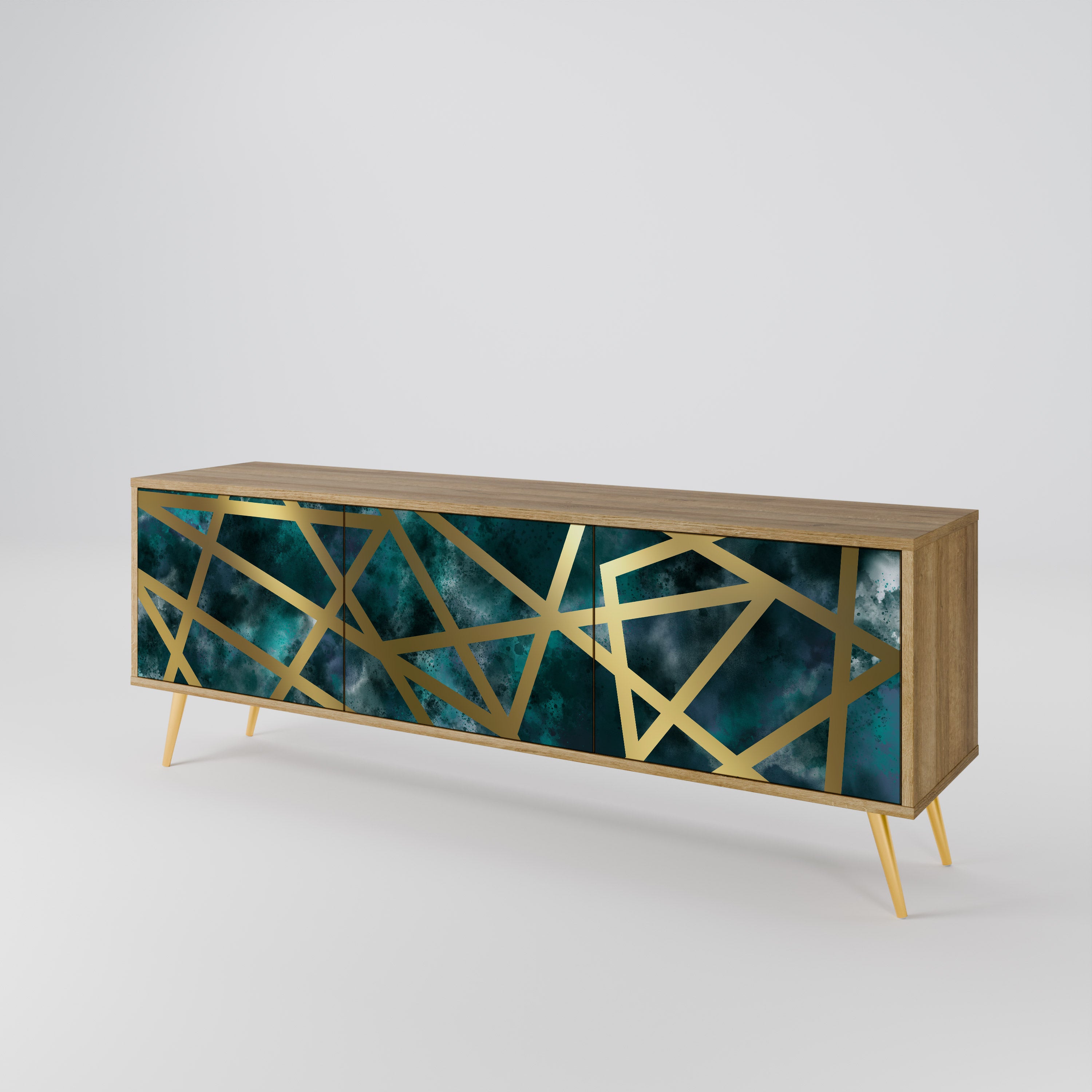 THE LABYRINTH OF GOLD Mueble de TV de 3 Puertas