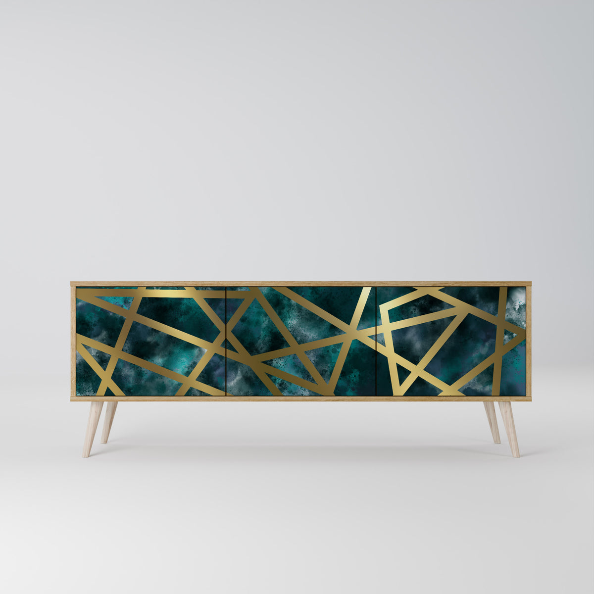 THE LABYRINTH OF GOLD Mueble de TV de 3 Puertas