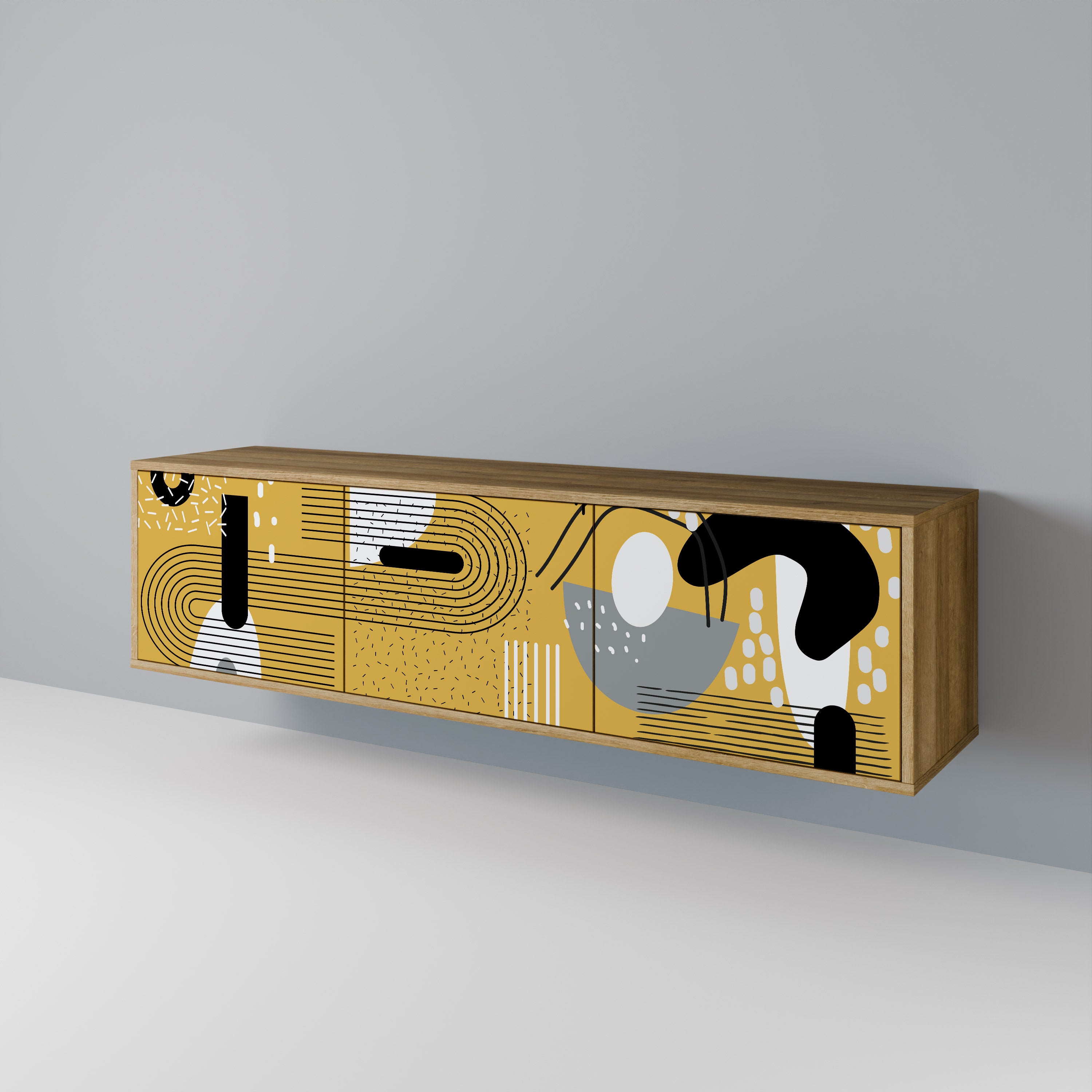 SHAPESHIFT SYMPHONY Mueble de TV de 3 Puertas