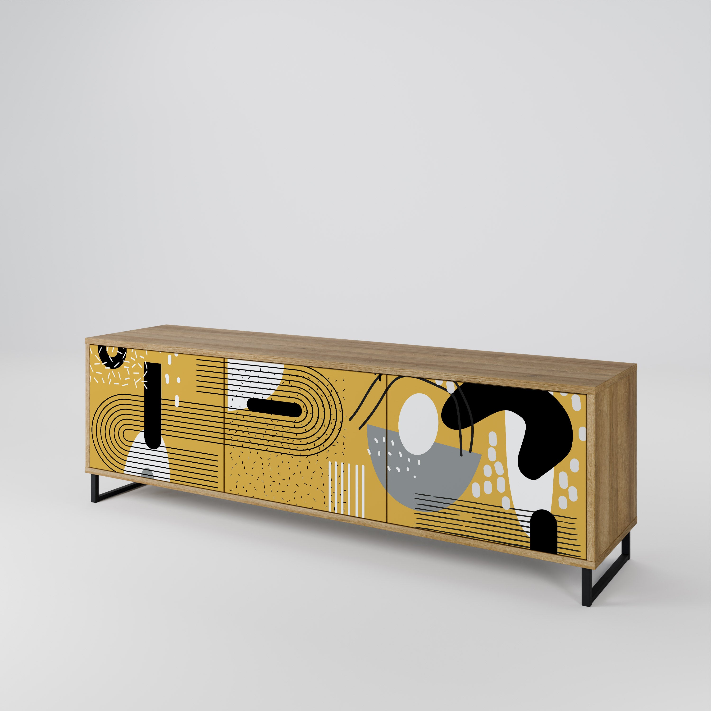 SHAPESHIFT SYMPHONY Mueble de TV de 3 Puertas