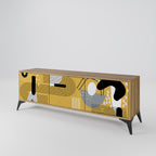 SHAPESHIFT SYMPHONY 3-Door TV Stand in Oak Effect