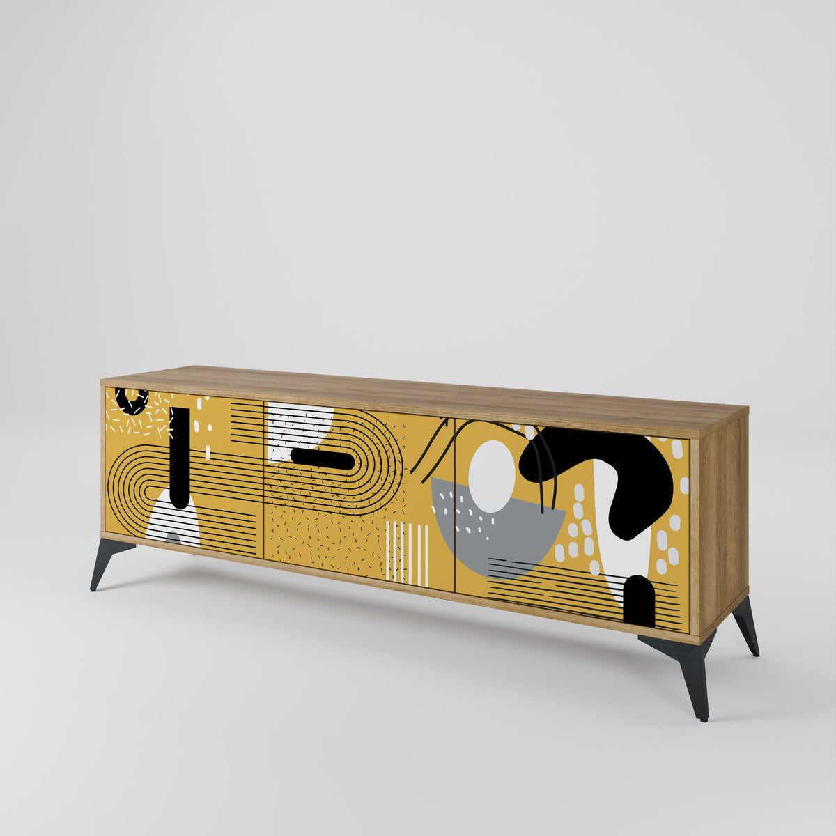 SHAPESHIFT SYMPHONY Mueble de TV de 3 Puertas