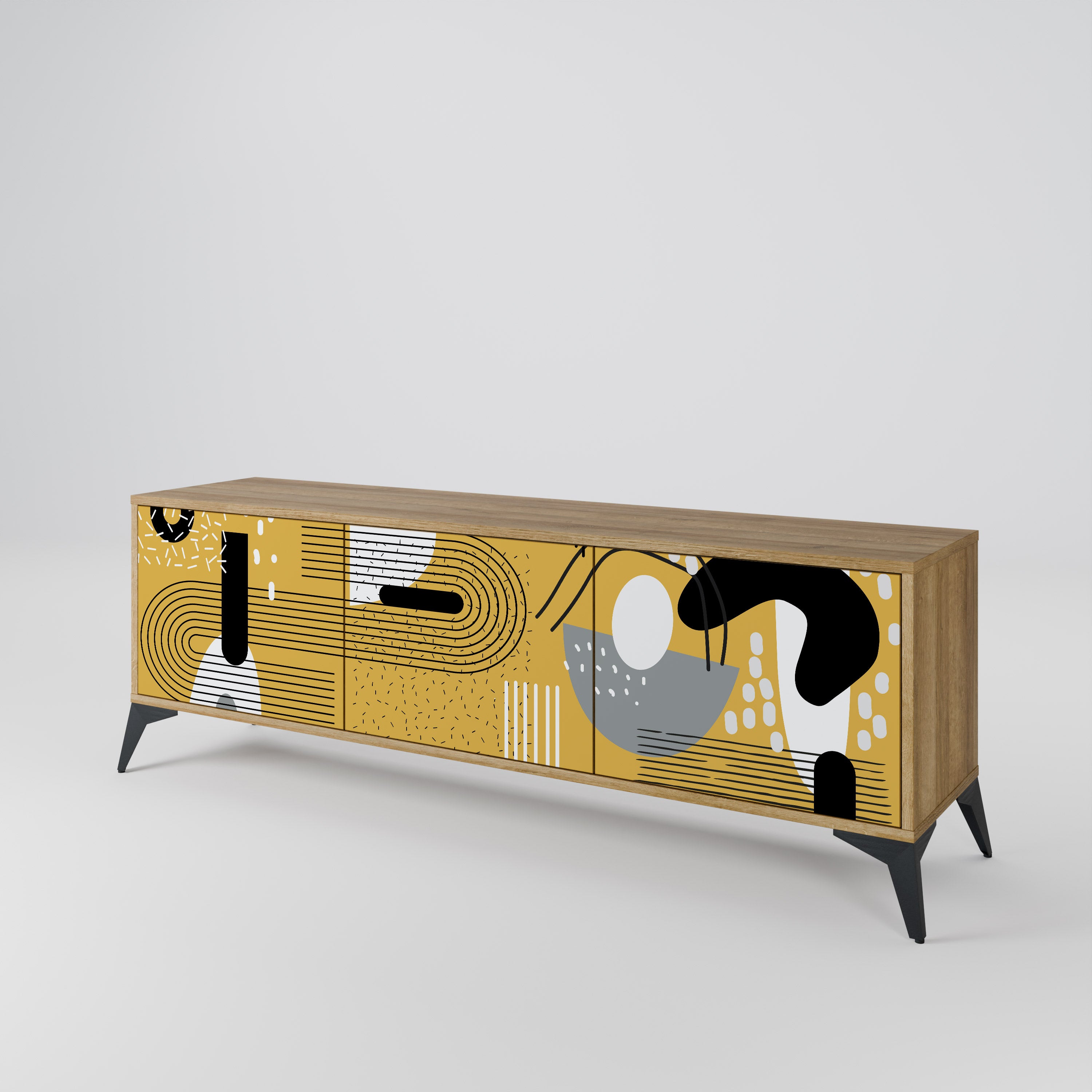 SHAPESHIFT SYMPHONY Mueble de TV de 3 Puertas
