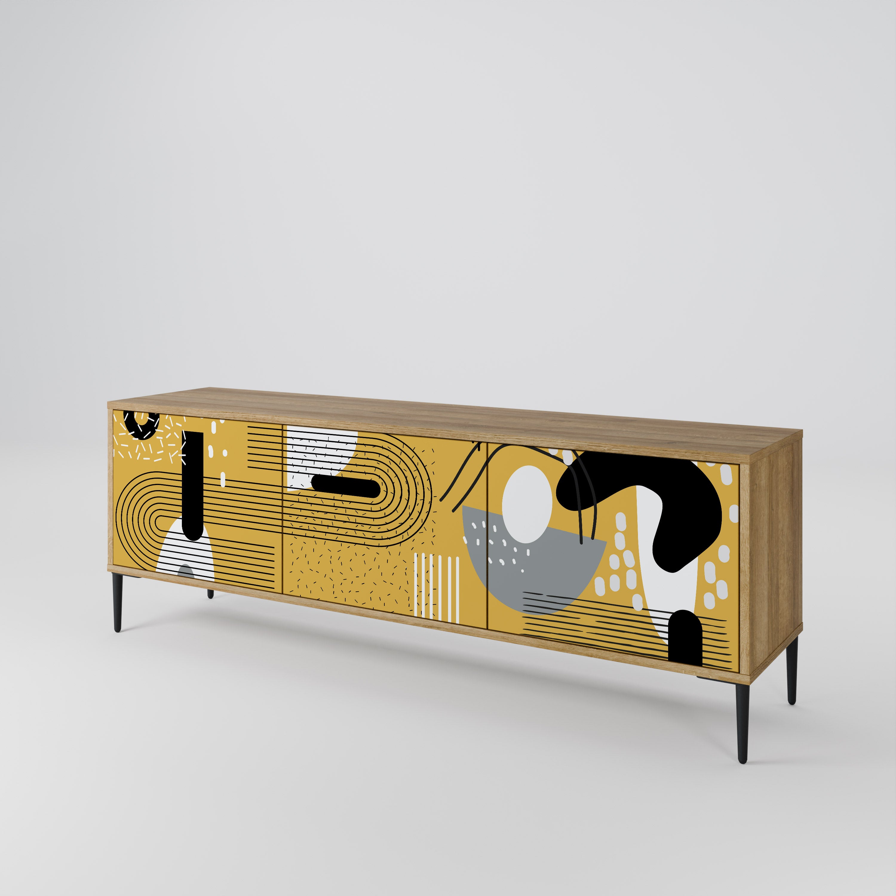 SHAPESHIFT SYMPHONY Mueble de TV de 3 Puertas