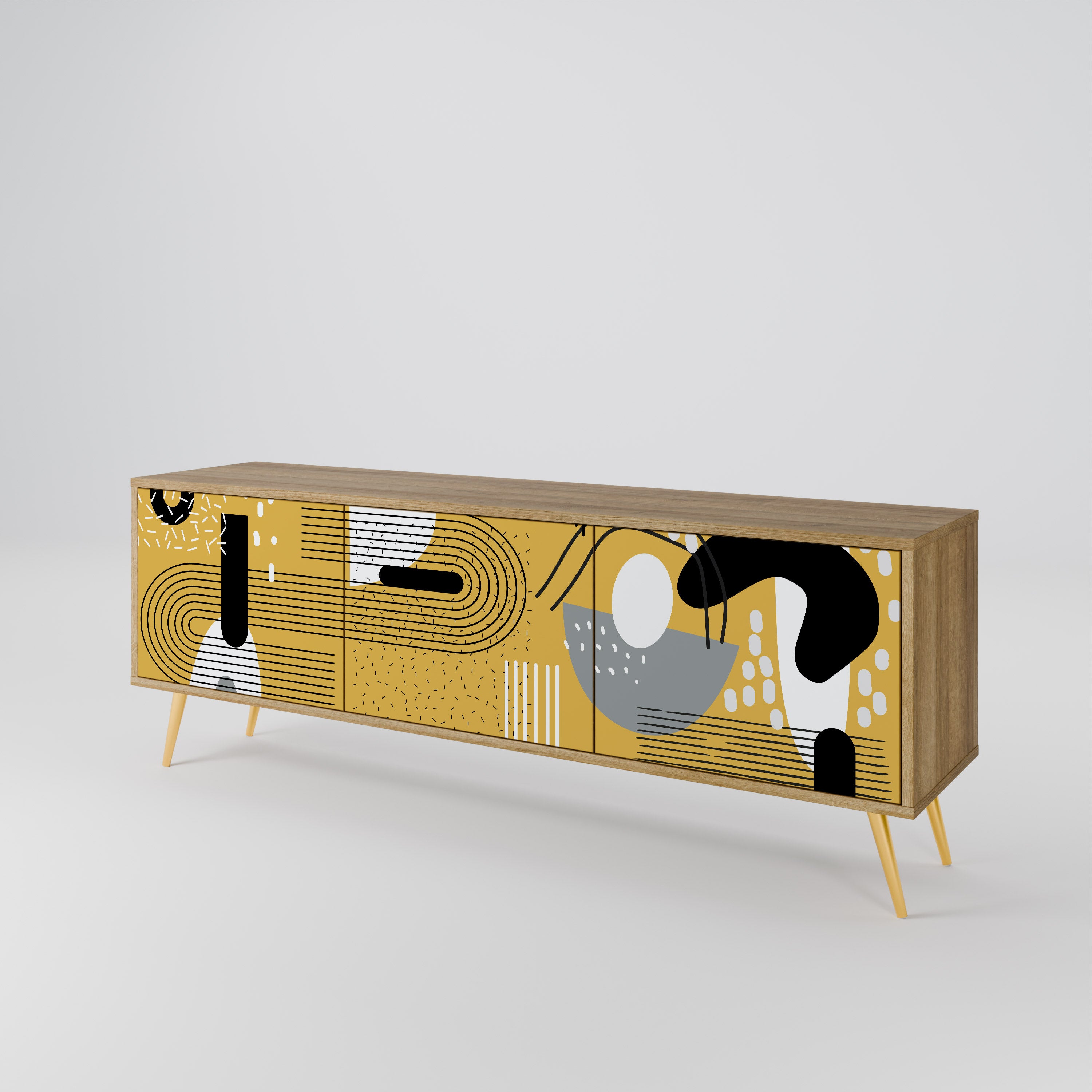 SHAPESHIFT SYMPHONY Mueble de TV de 3 Puertas