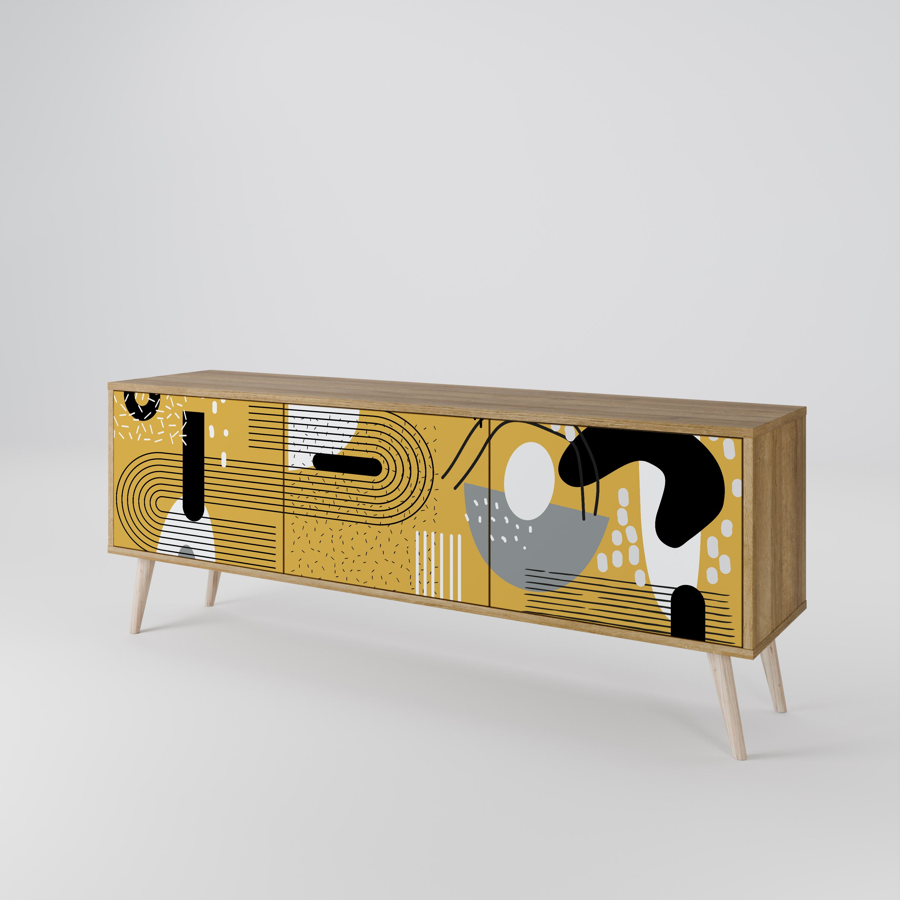 SHAPESHIFT SYMPHONY Mueble de TV de 3 Puertas