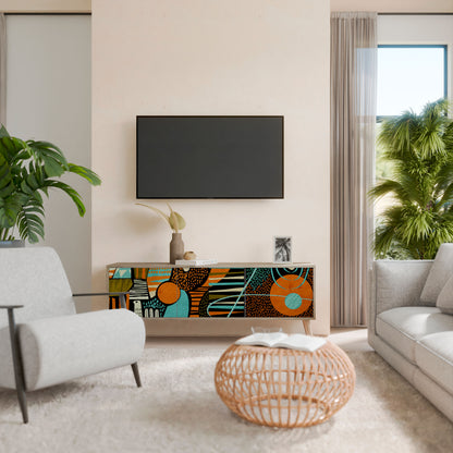 GEODE GLIMMER Mueble de TV de 3 Puertas