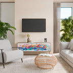 FINESSE MASH-UP 3-Door TV Stand in Oak Effect