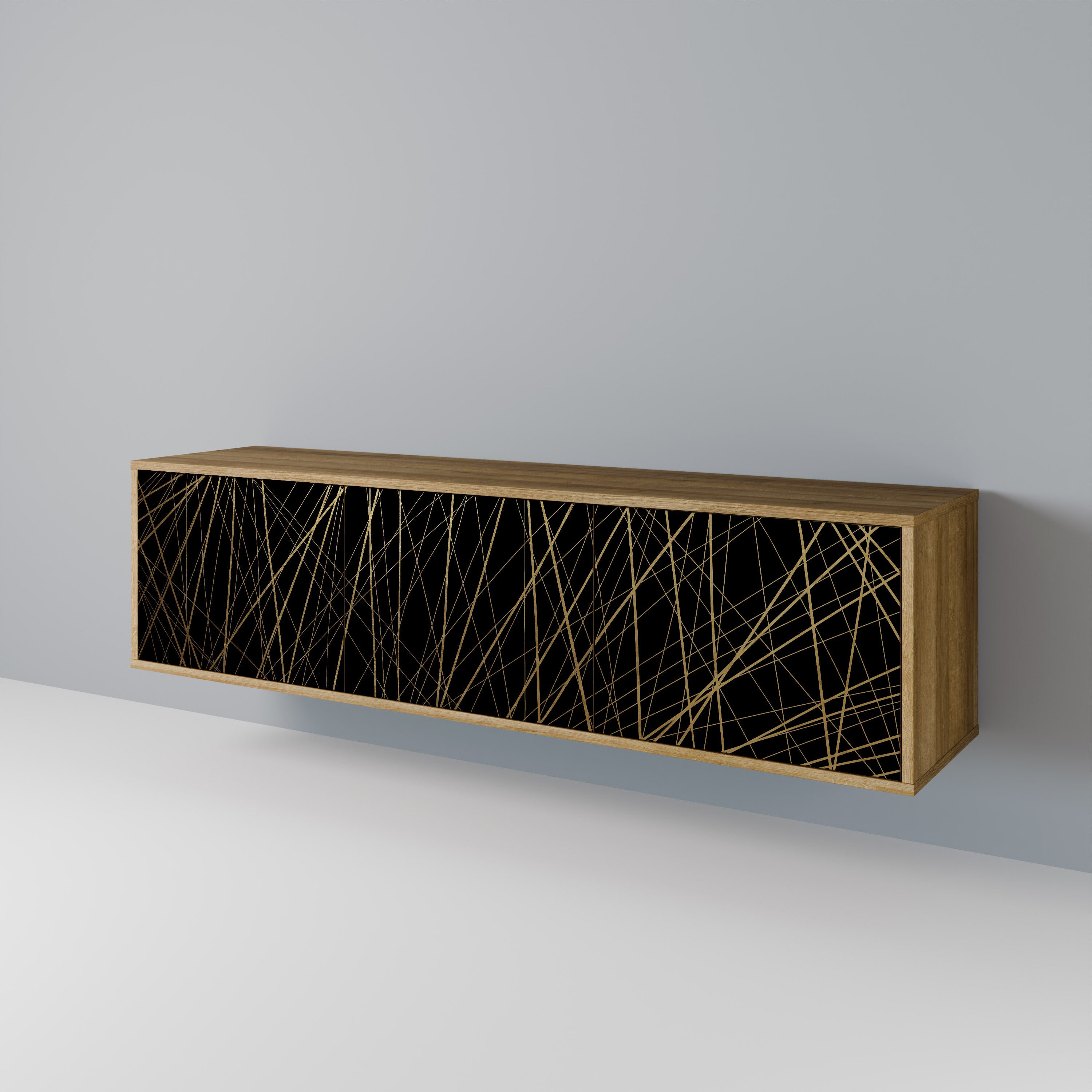 BRIGHT MESH Mueble de TV de 3 Puertas