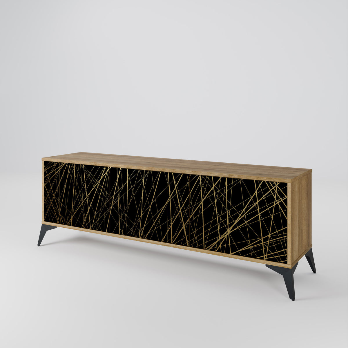 BRIGHT MESH Mueble de TV de 3 Puertas