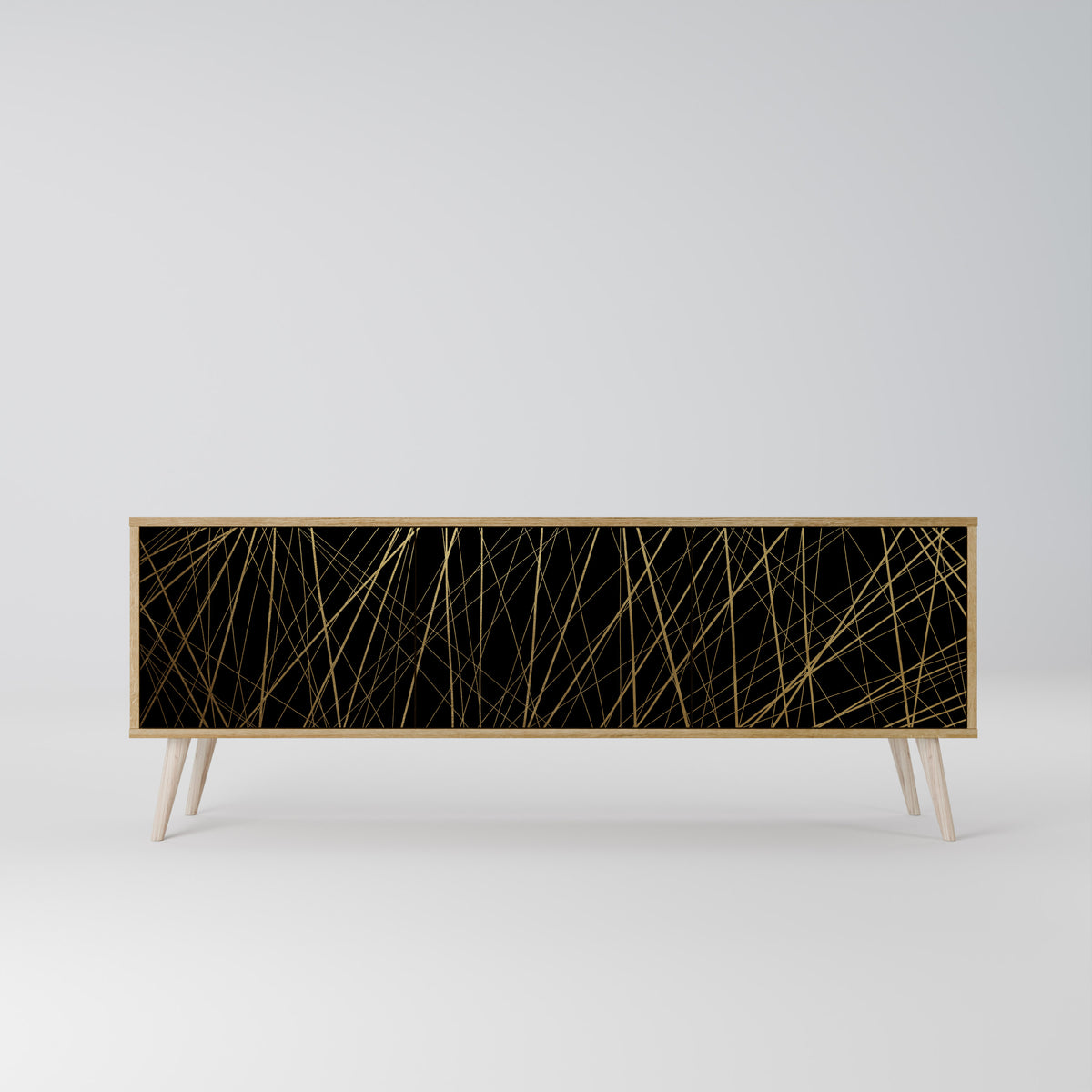 BRIGHT MESH Mueble de TV de 3 Puertas