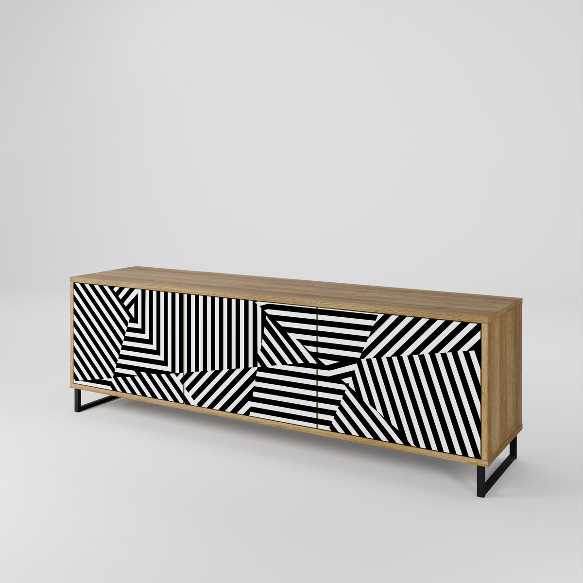 ILLUSIONARY LATTICE Mueble de TV de 3 Puertas