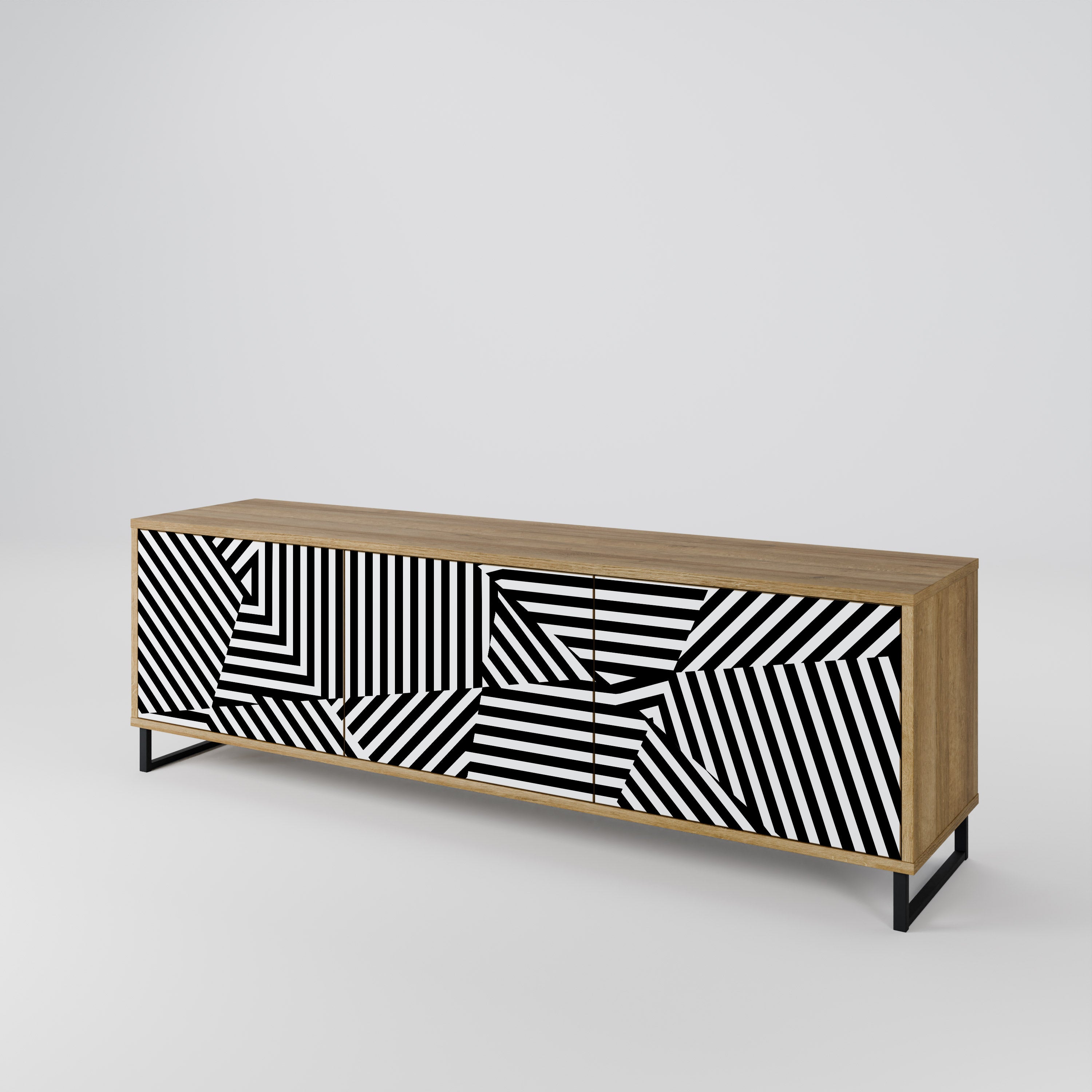 ILLUSIONARY LATTICE Mueble de TV de 3 Puertas