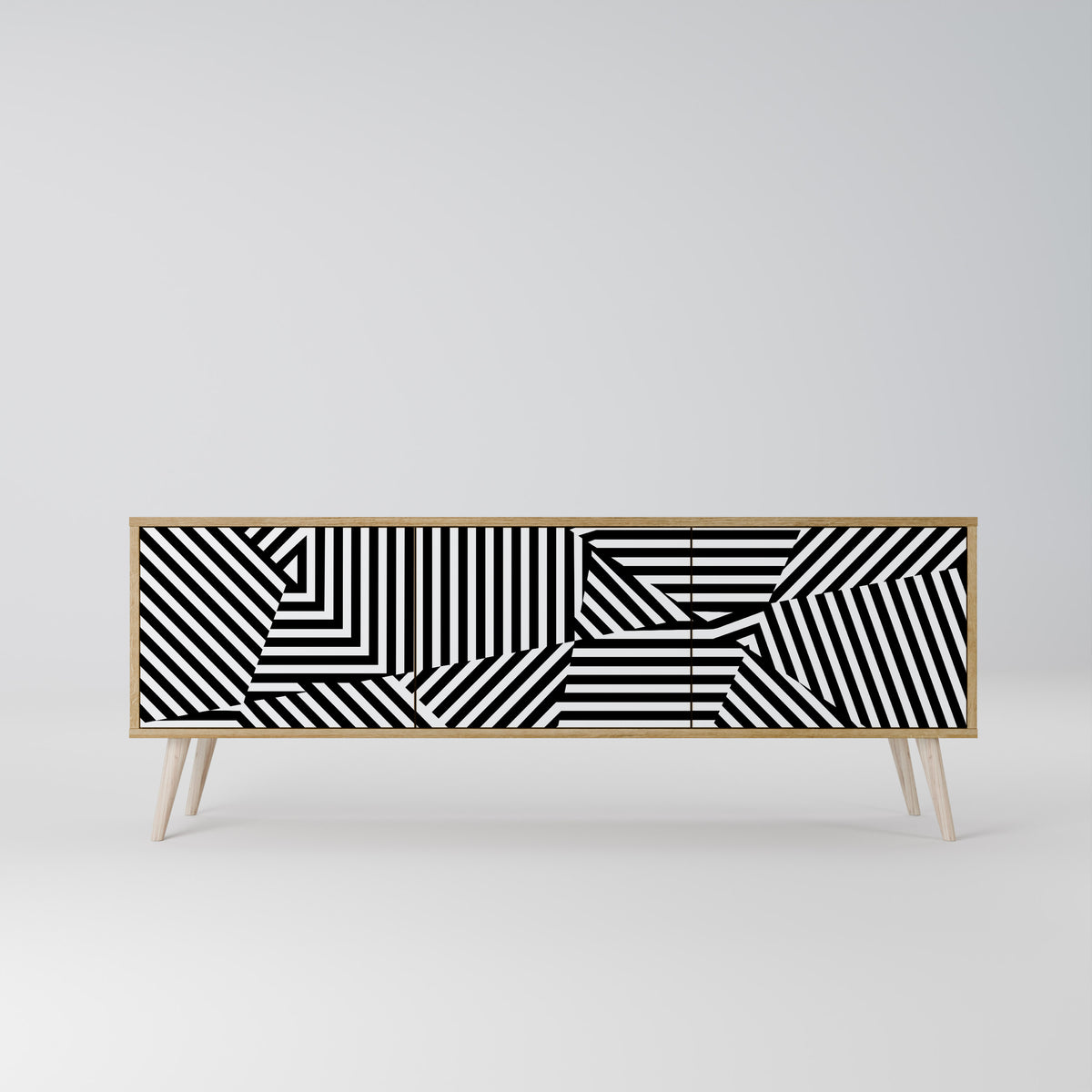 ILLUSIONARY LATTICE Mueble de TV de 3 Puertas