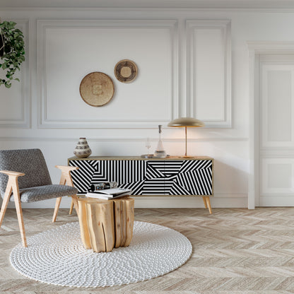 ILLUSIONARY LATTICE Mueble de TV de 3 Puertas