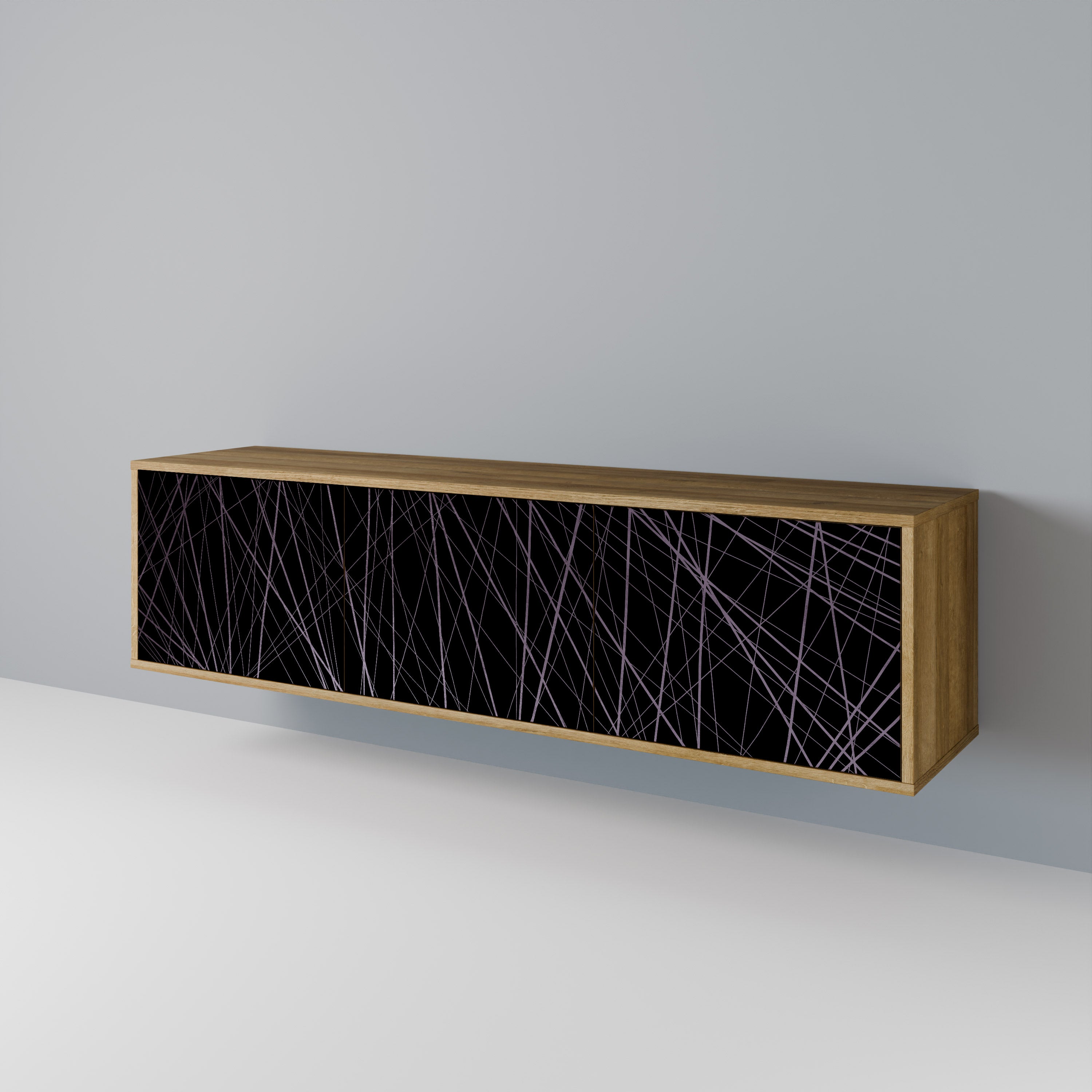 SHIMMER SPIDERGRAM Mueble de TV de 3 Puertas