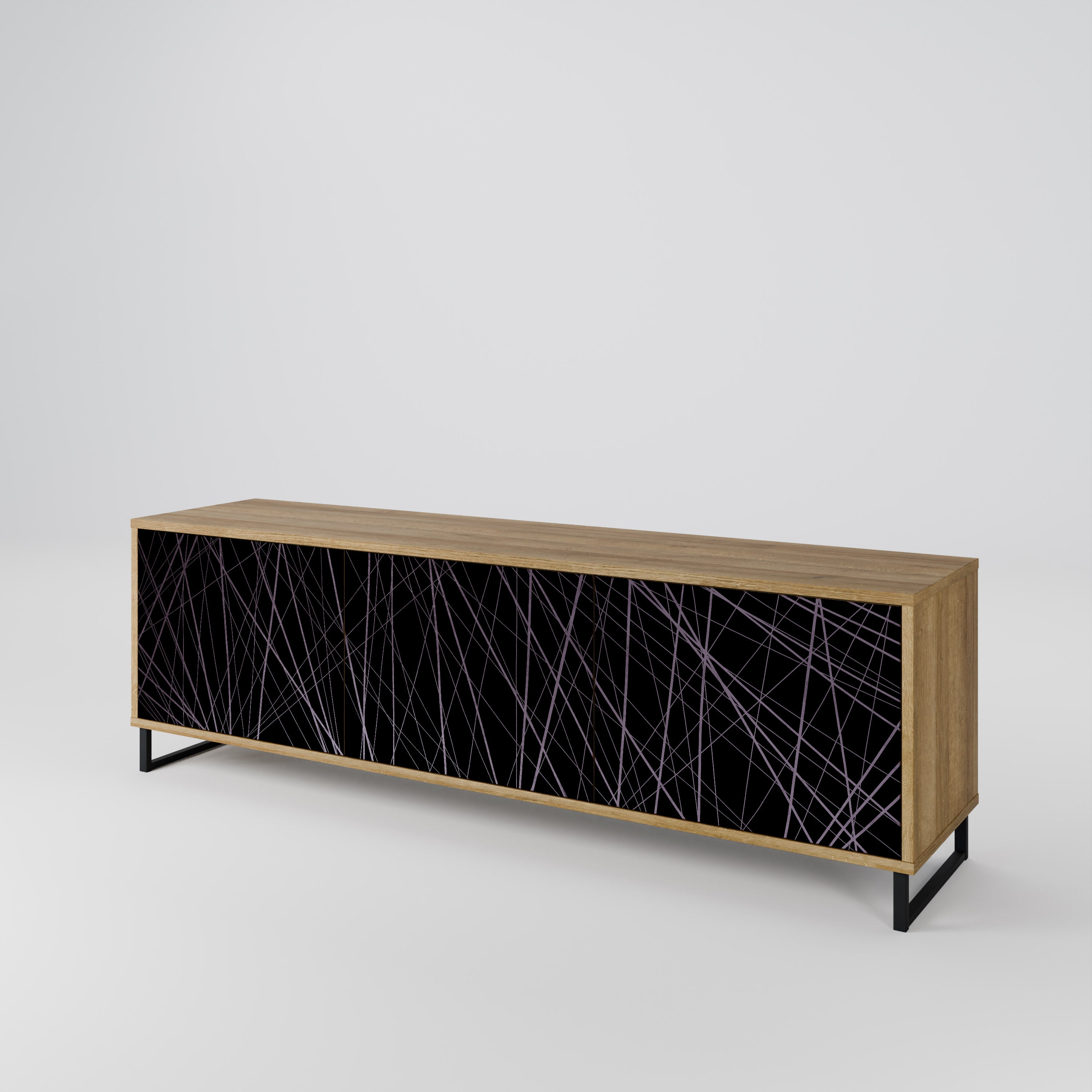 SHIMMER SPIDERGRAM Mueble de TV de 3 Puertas
