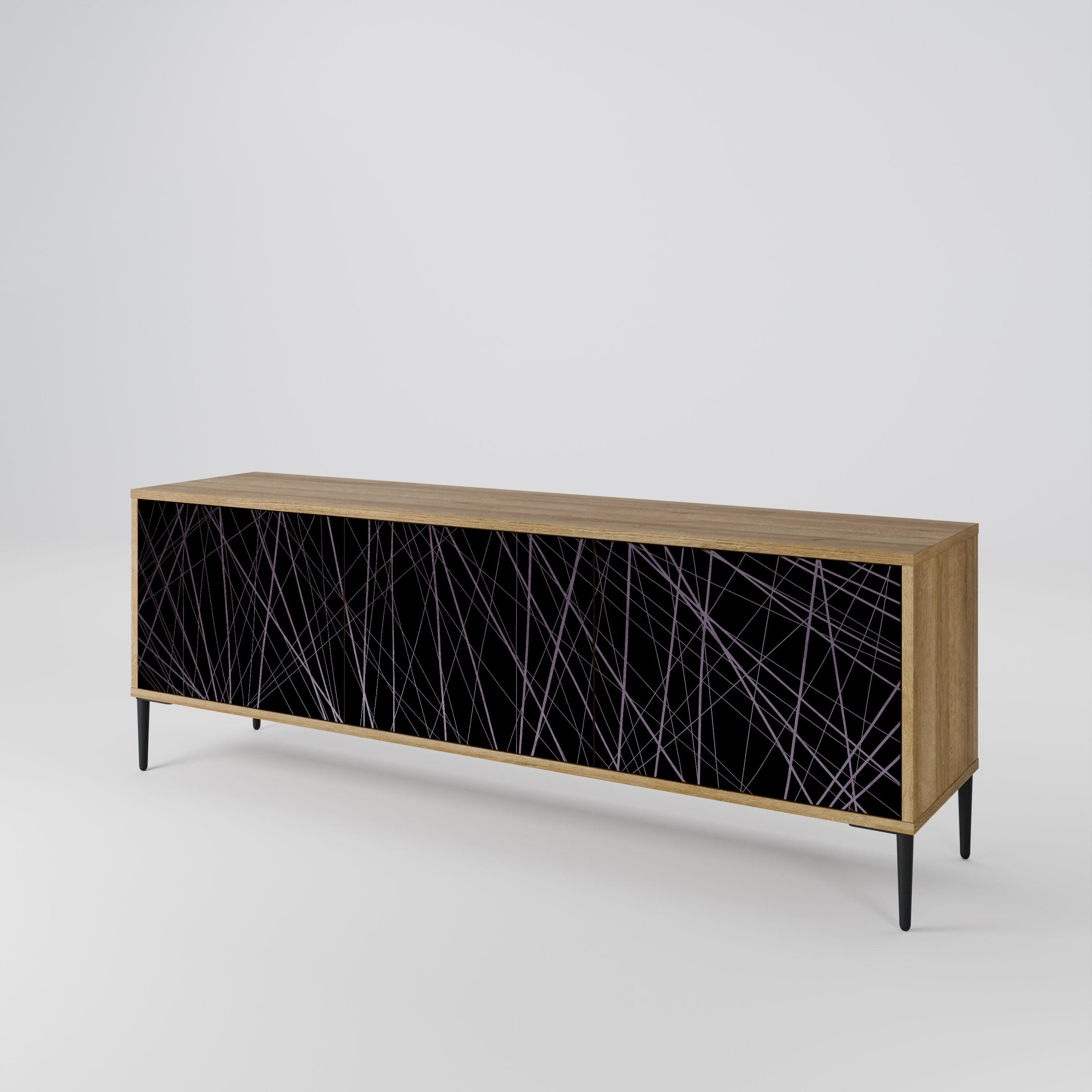 SHIMMER SPIDERGRAM Mueble de TV de 3 Puertas