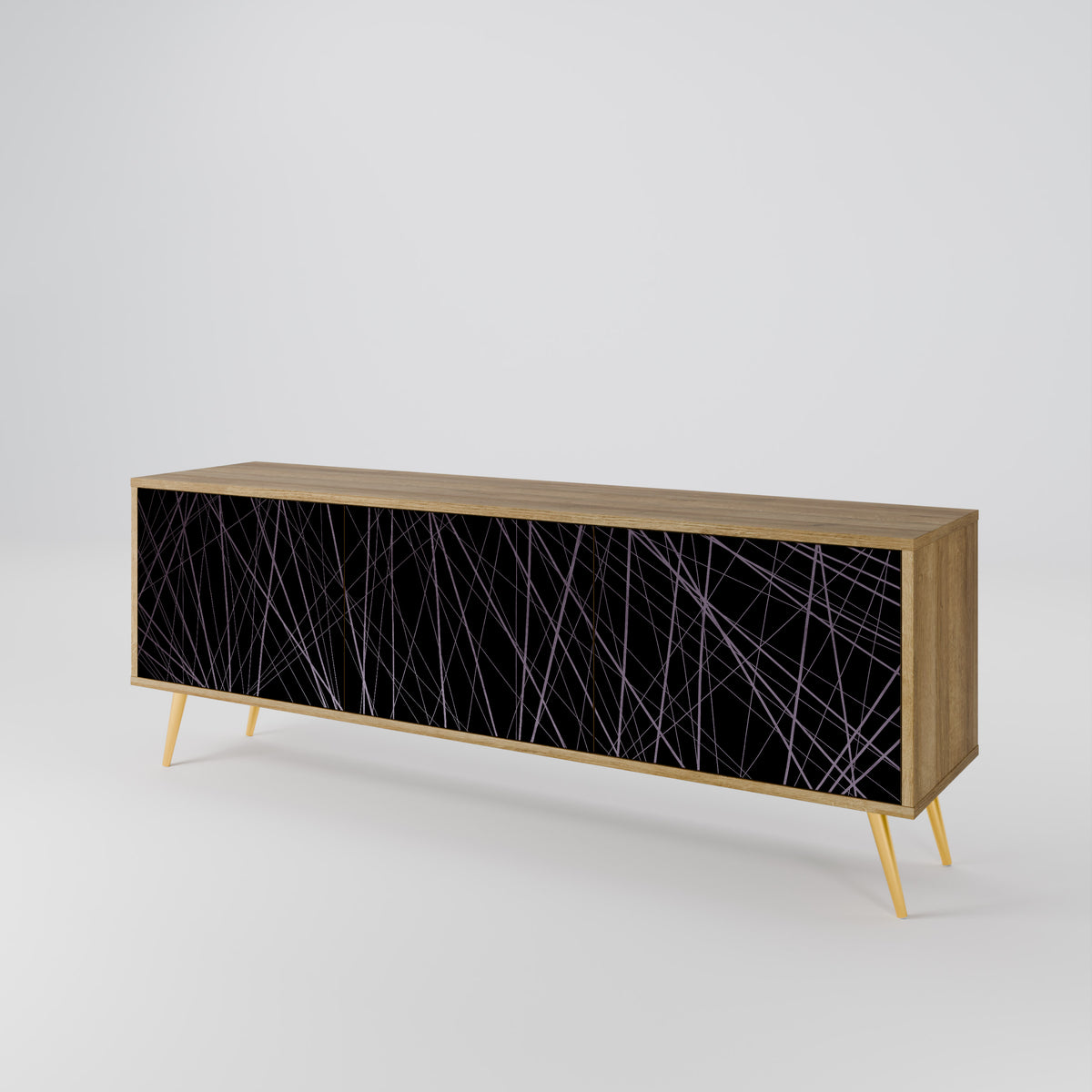 SHIMMER SPIDERGRAM Mueble de TV de 3 Puertas