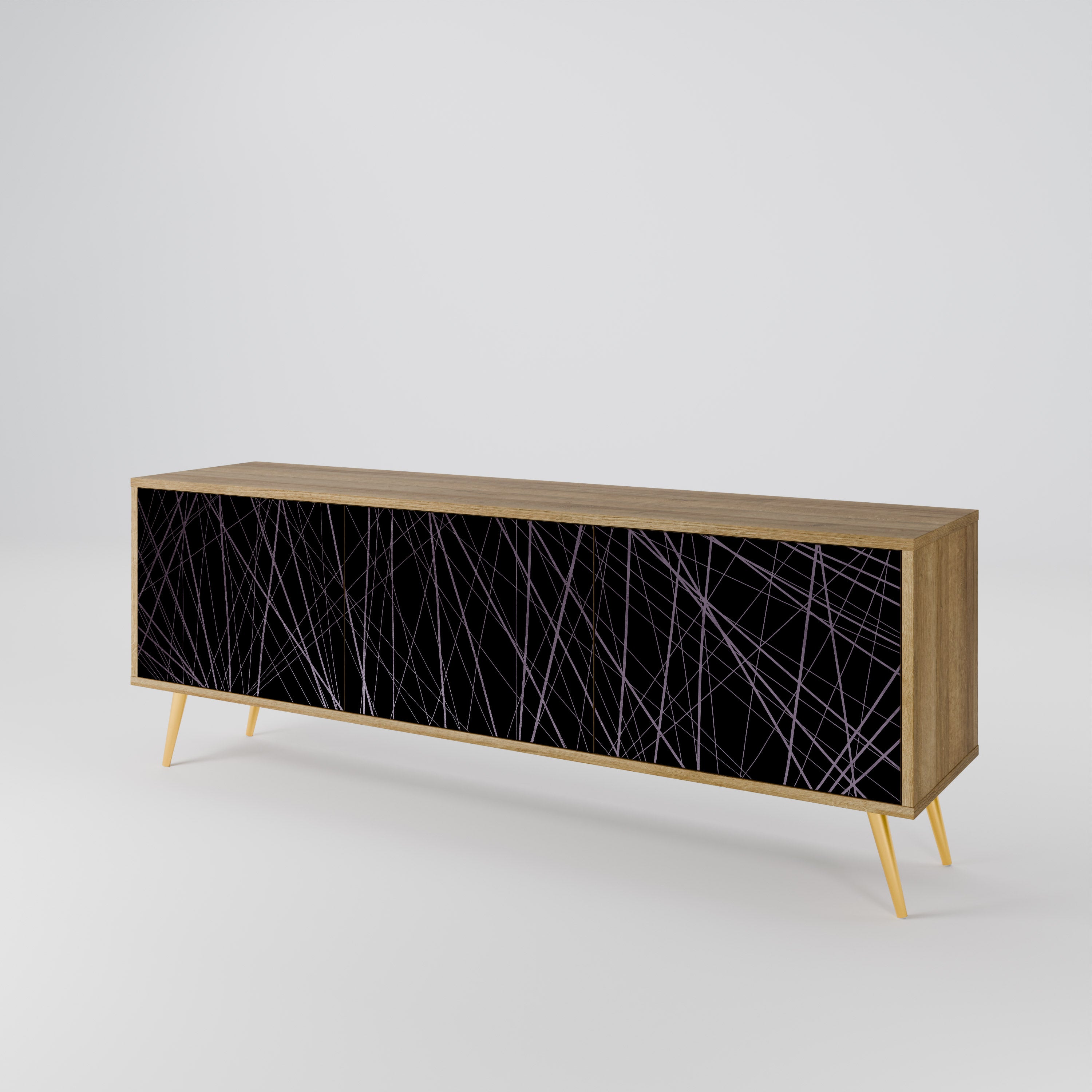 SHIMMER SPIDERGRAM Mueble de TV de 3 Puertas