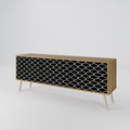 TESSELATED BLACKNESS Mueble de TV de 3 Puertas