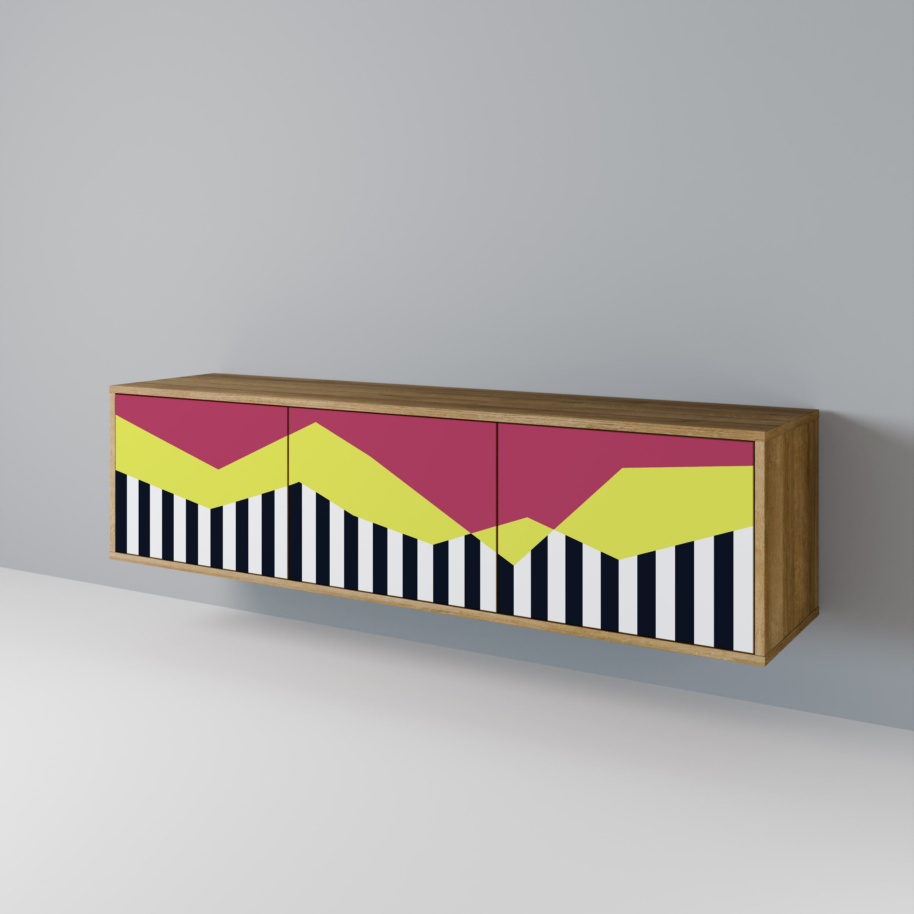 PIANO FANTASY Mueble de TV de 3 Puertas
