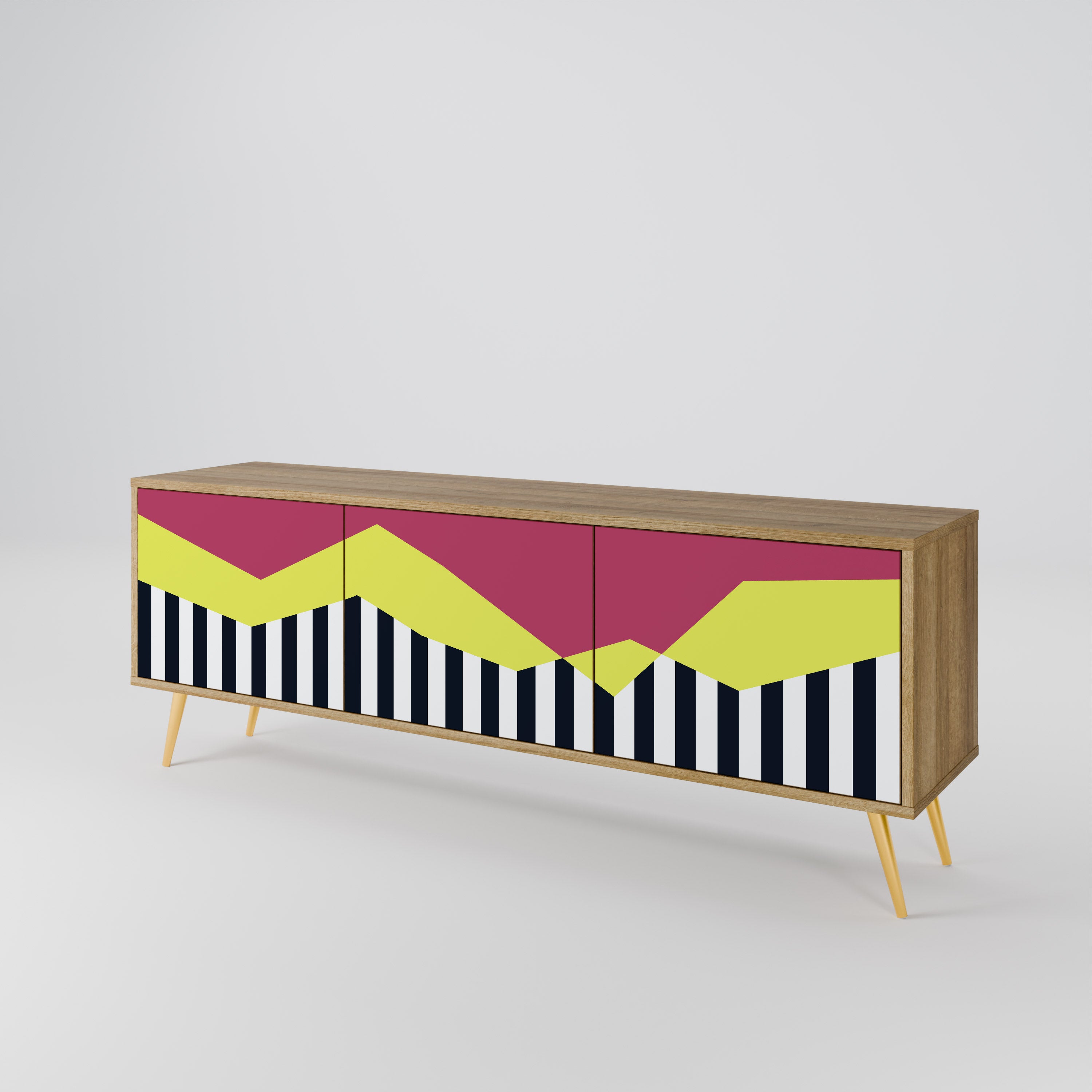 PIANO FANTASY Mueble de TV de 3 Puertas
