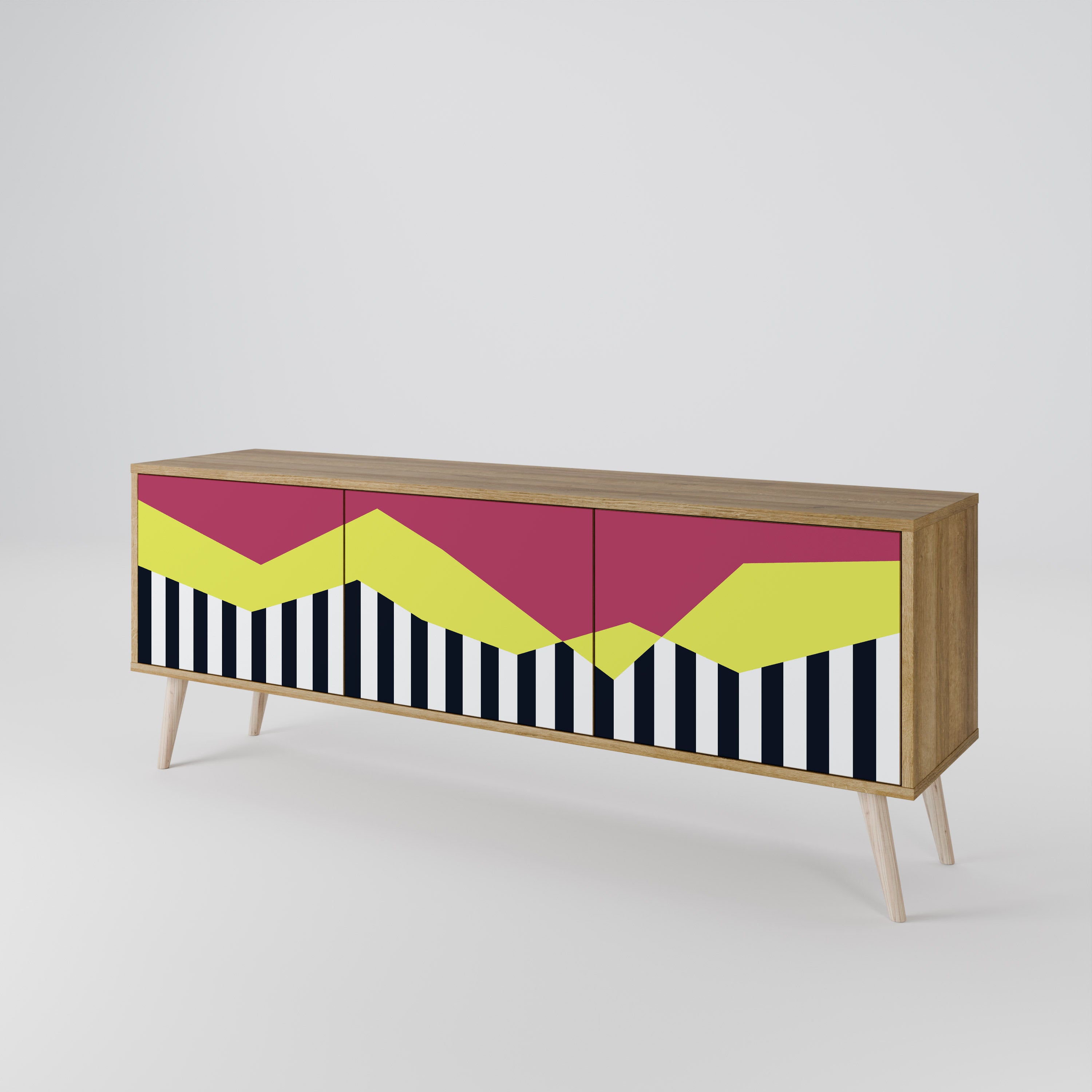 PIANO FANTASY Mueble de TV de 3 Puertas