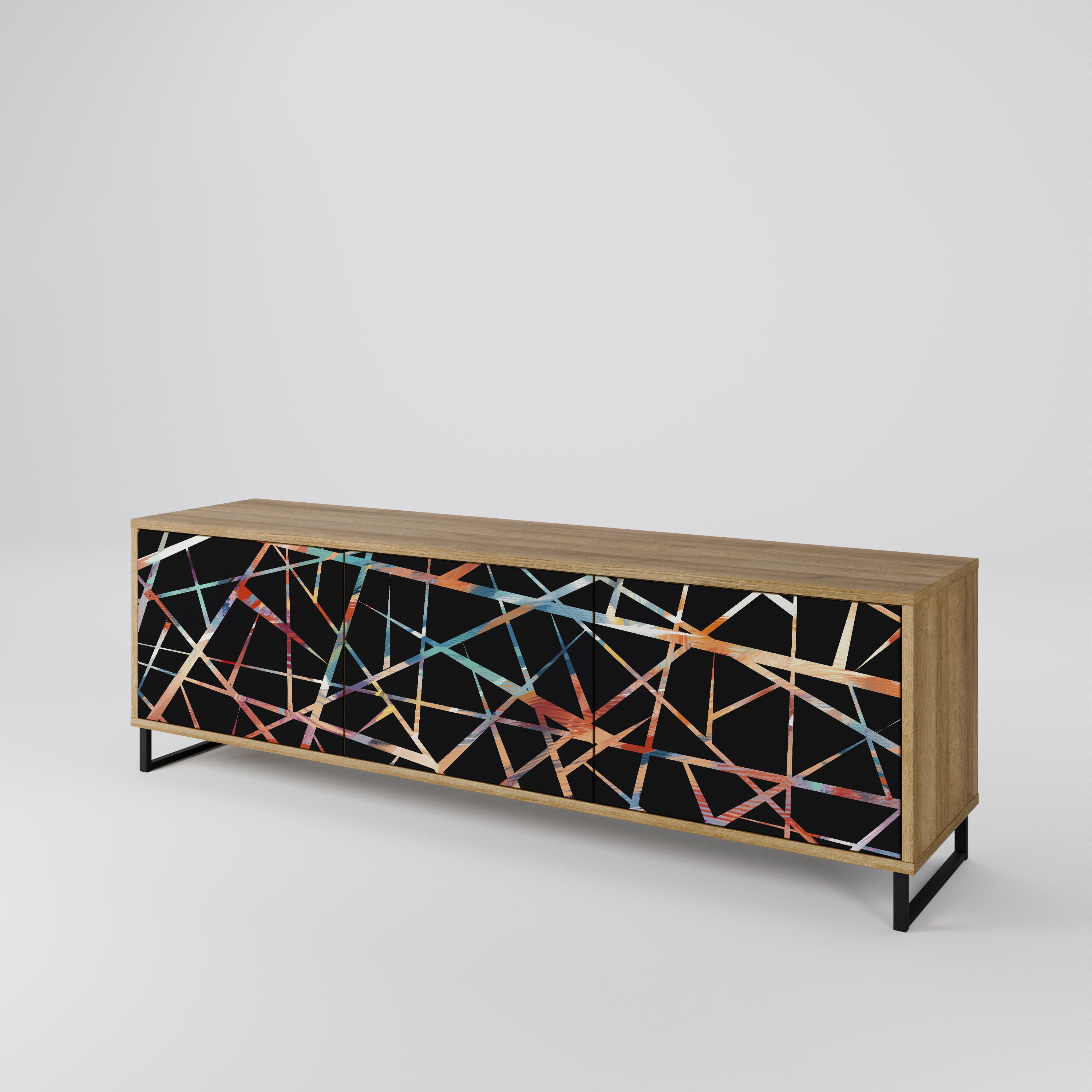 POLYGON VERVE Mueble de TV de 3 Puertas