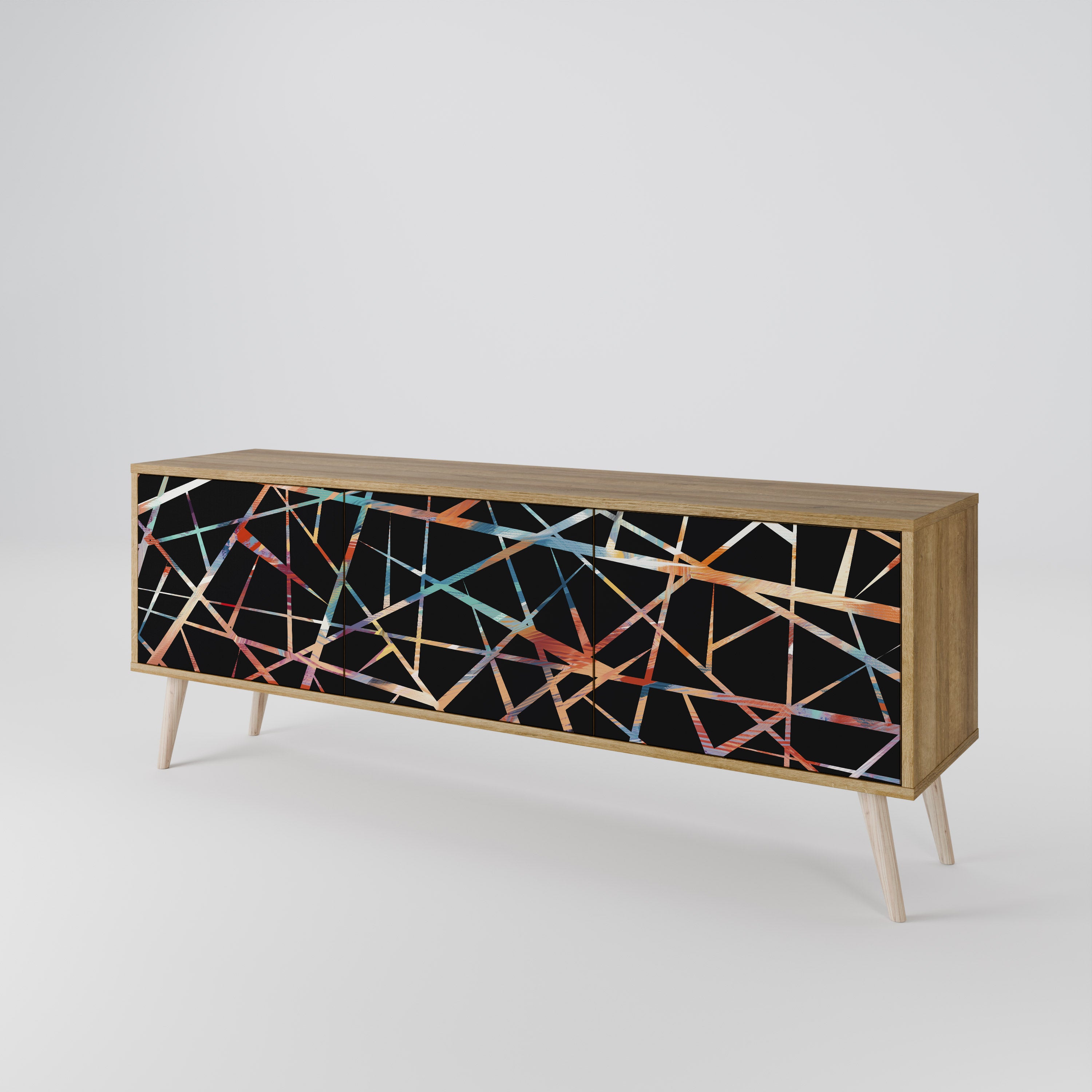 POLYGON VERVE Mueble de TV de 3 Puertas
