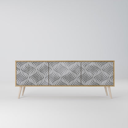 CONCRETE MOVEMENT Mueble de TV de 3 Puertas