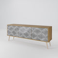CONCRETE MOVEMENT Mueble de TV de 3 Puertas