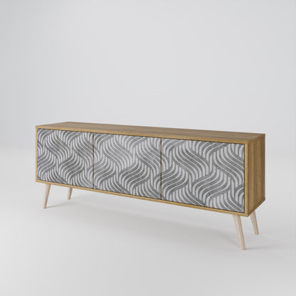 CONCRETE MOVEMENT Mueble de TV de 3 Puertas