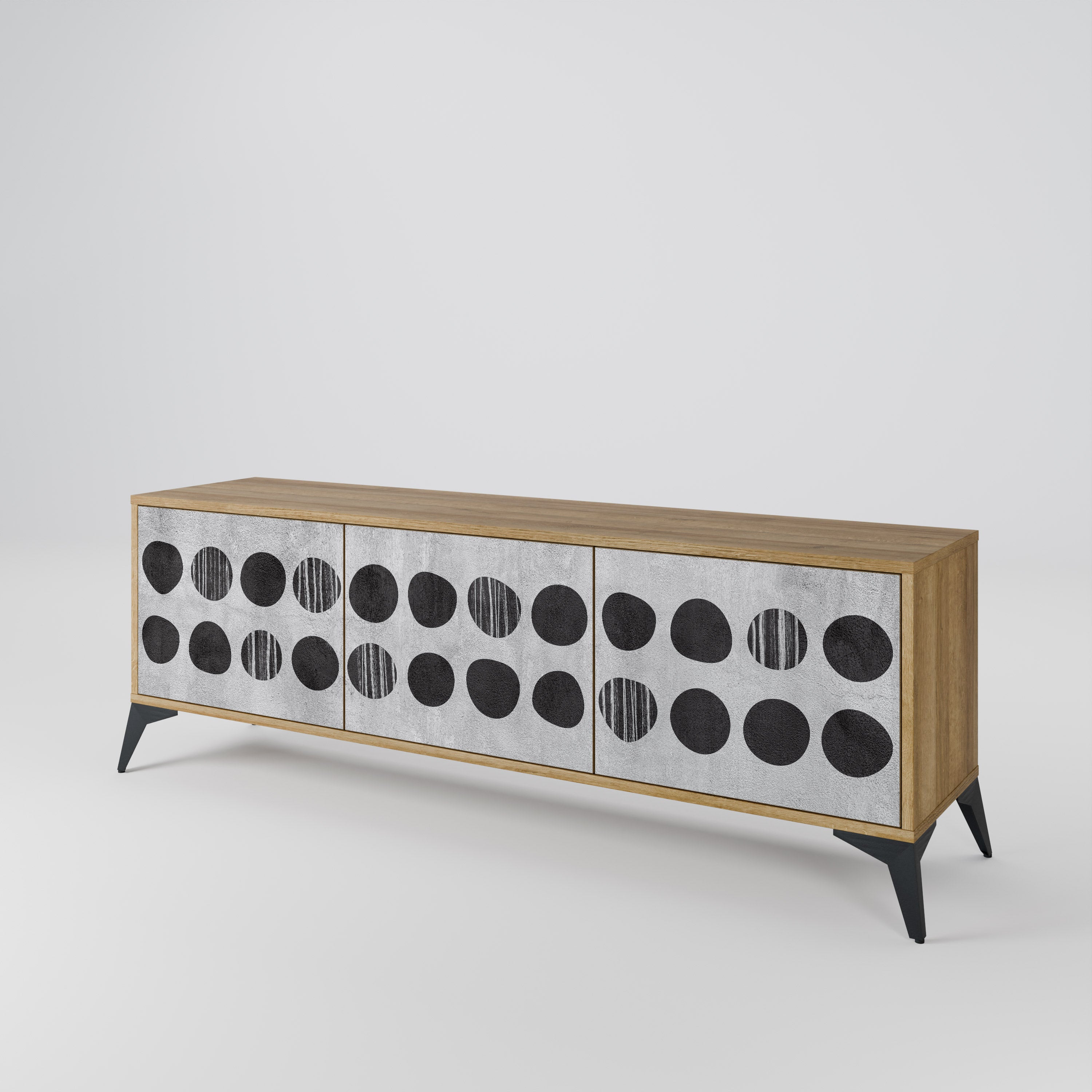 GHOSTLY GRADIENTS Mueble de TV de 3 Puertas