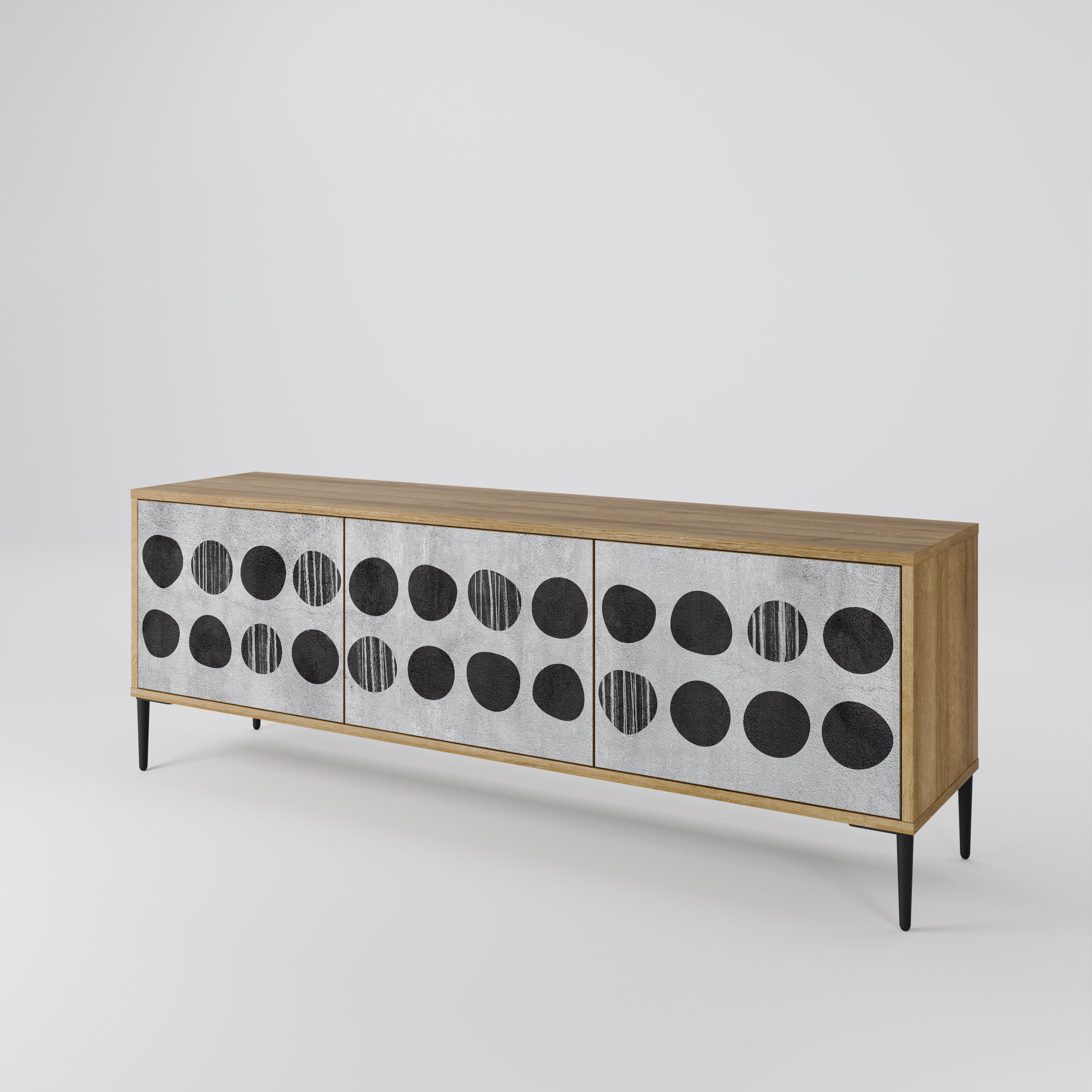 GHOSTLY GRADIENTS Mueble de TV de 3 Puertas