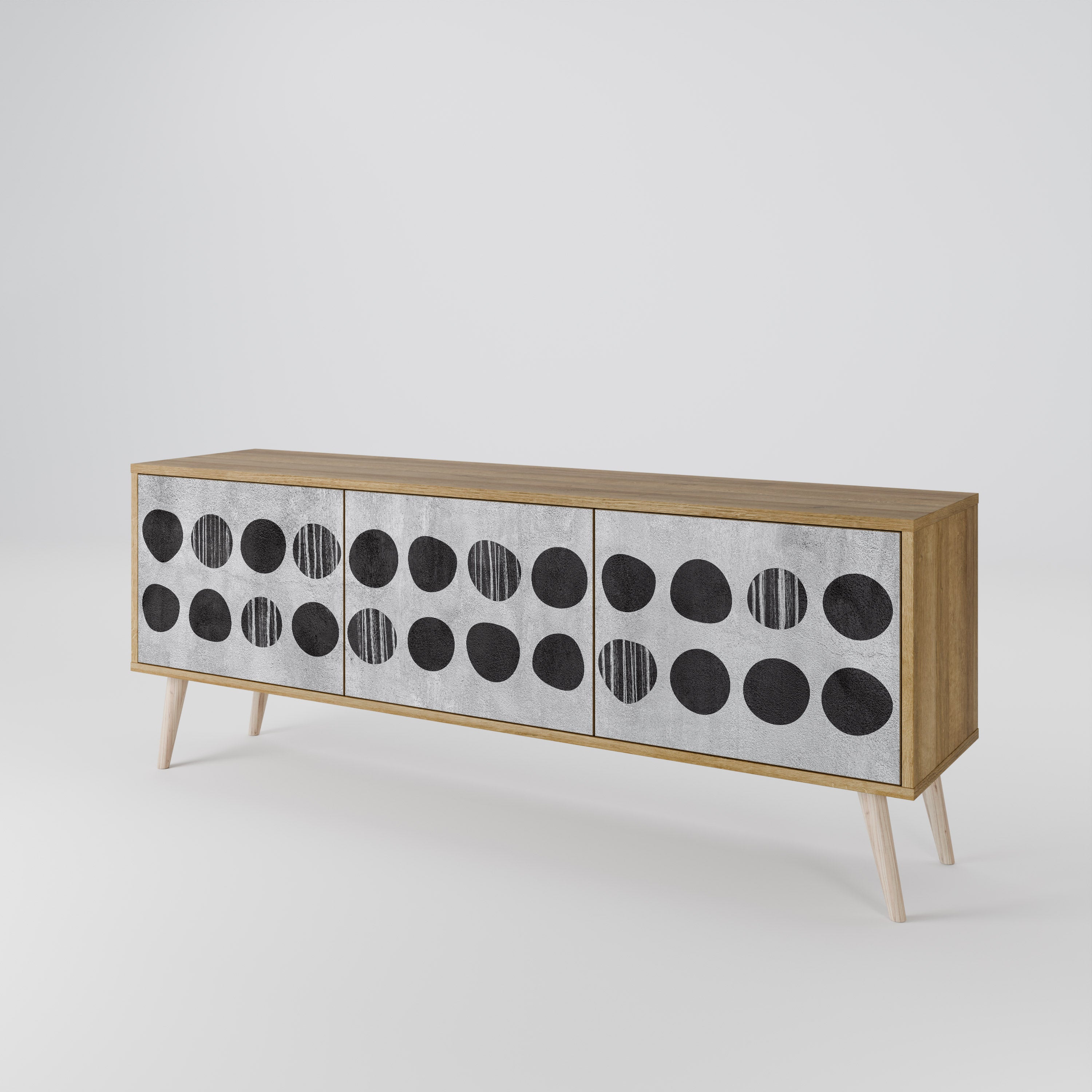 GHOSTLY GRADIENTS Mueble de TV de 3 Puertas