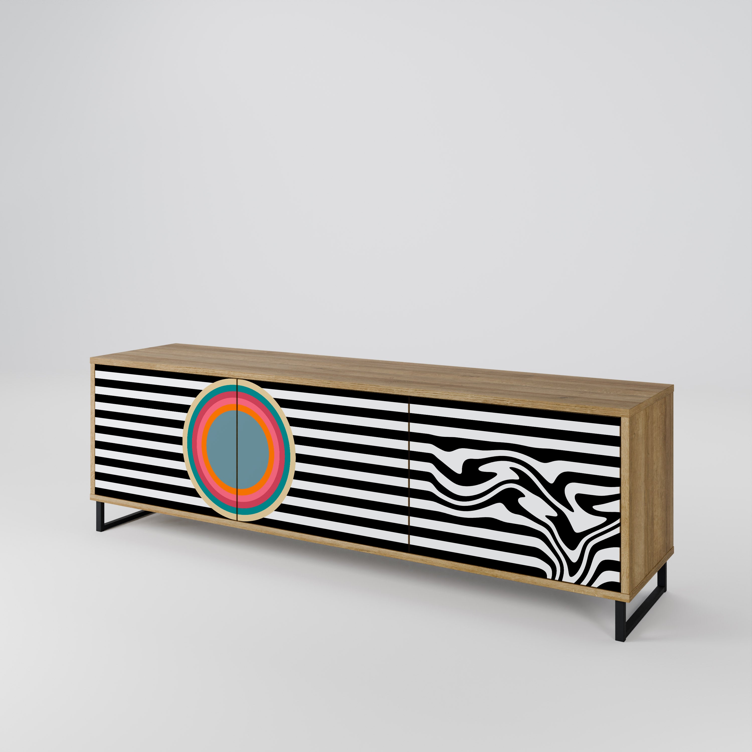 SPECTRA SHOWCASE Mueble de TV de 3 Puertas