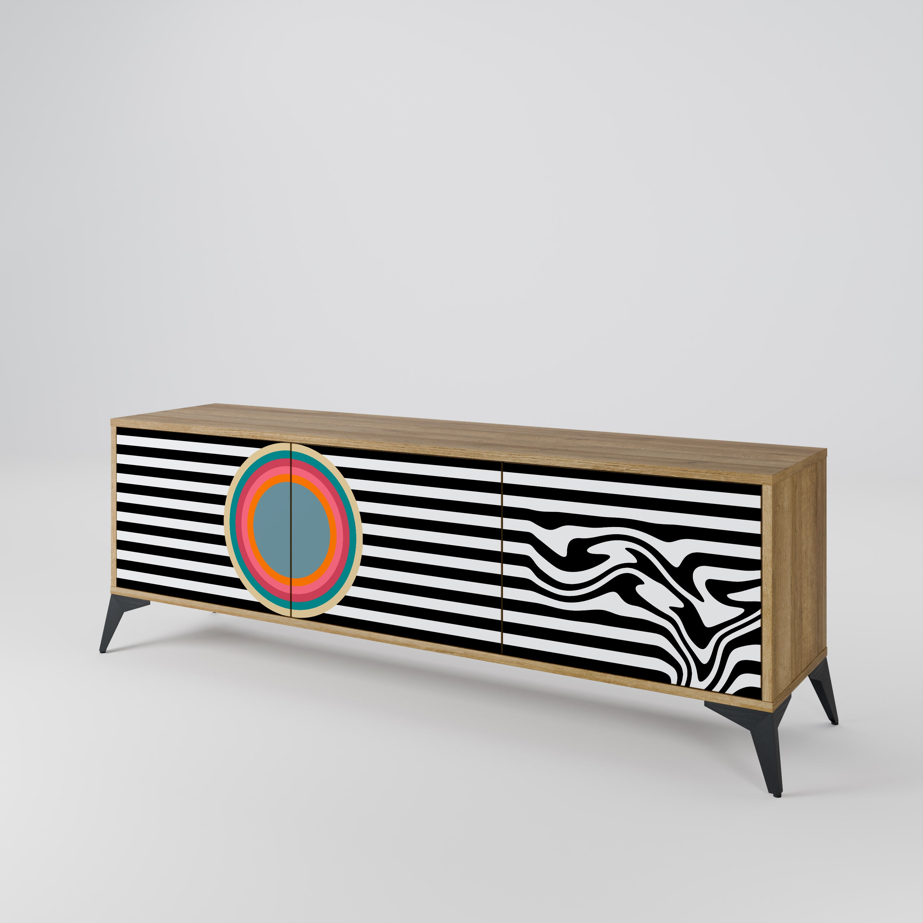 SPECTRA SHOWCASE Mueble de TV de 3 Puertas
